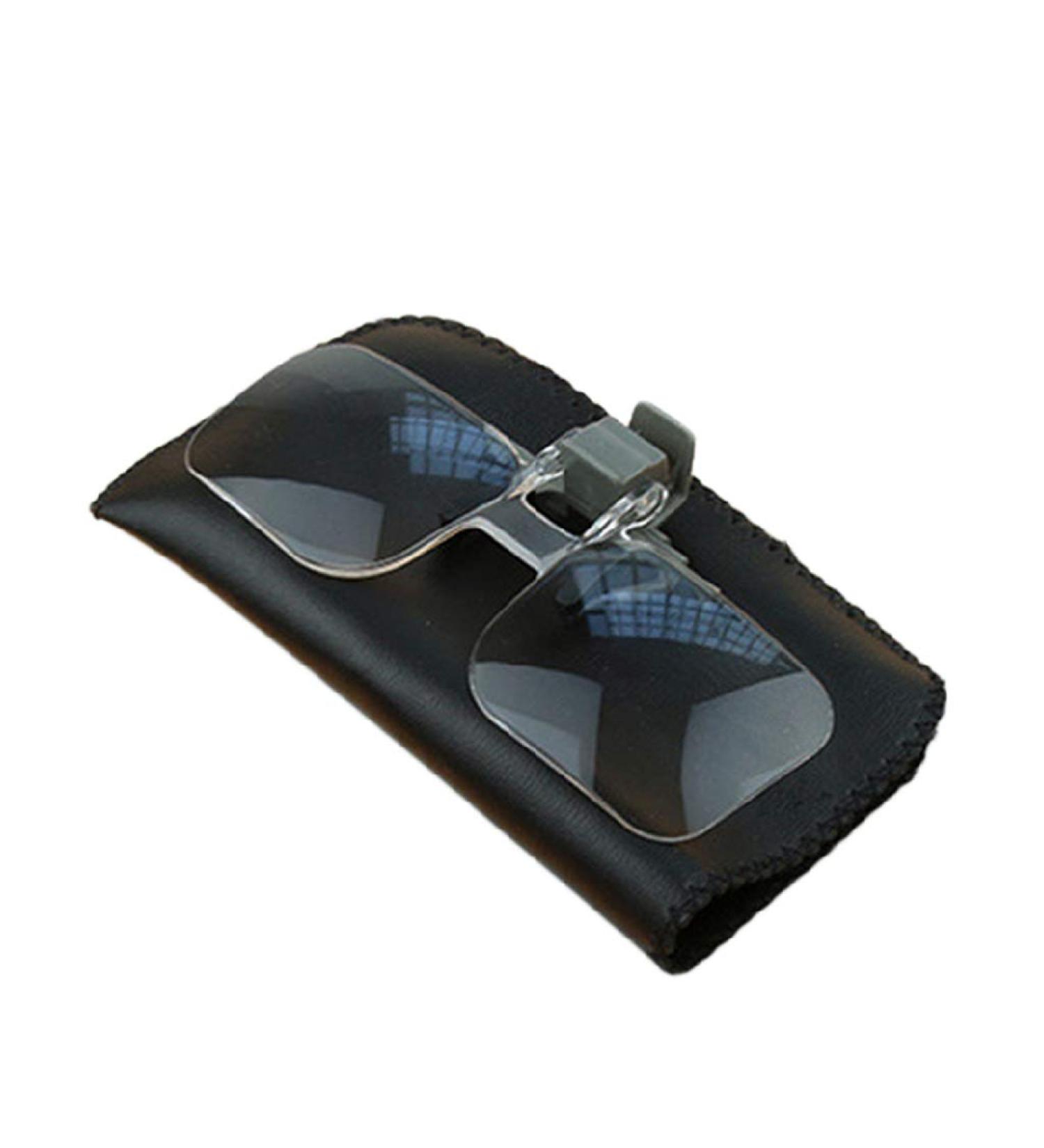 Portable Frameless Magnifier Folding Handfree Clip On Clear Magnifying Glasses HD Lens Precise Eyeglasses Jewellery Appraisal Watch Repair Tool Small Gift - Buy Online on GoSupps.com