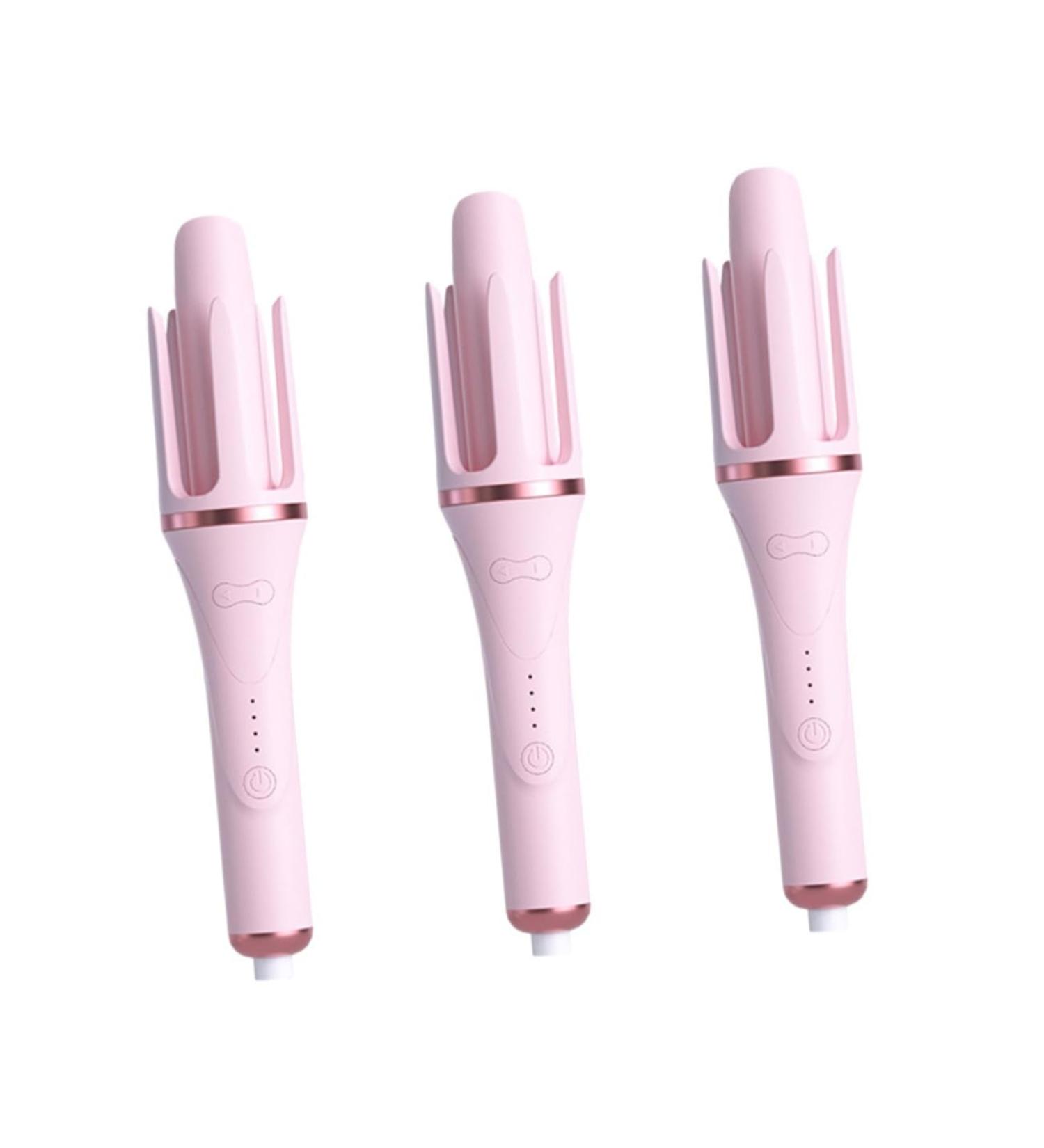 FOMIYES 3pcs Abs Hair Curlers Pink Automatic Curling Iron Curler Nylon 32.50X5.50X5.50CMx3pcs Pinkx3pcs - Buy Online on GoSupps.com