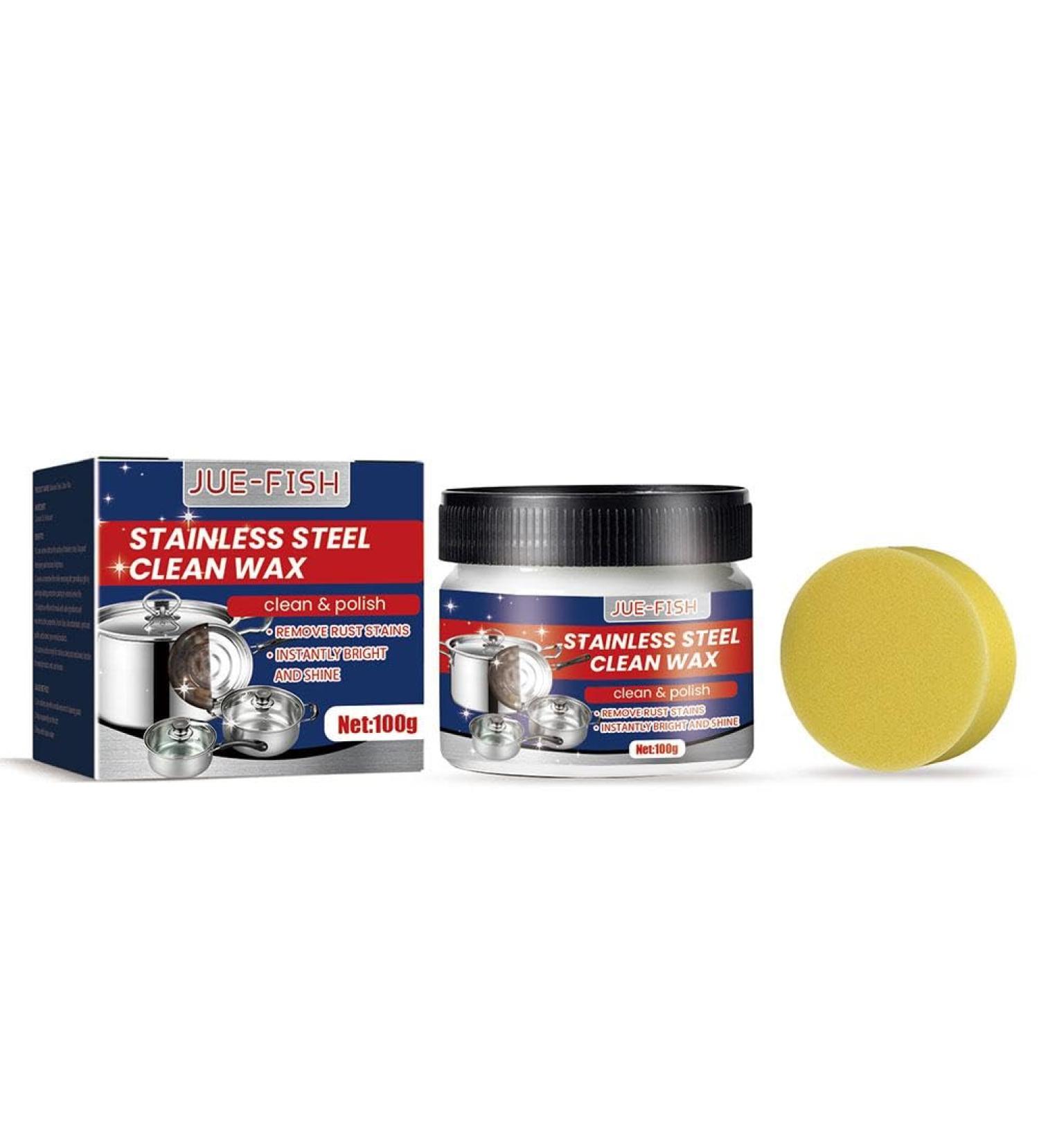 100g Stainless Steel Cleaning Wax Rust Prevention and Rust Removal Cleaning Agent Cleaning Paste Polishing Paste Metal - Buy Online on GoSupps.com