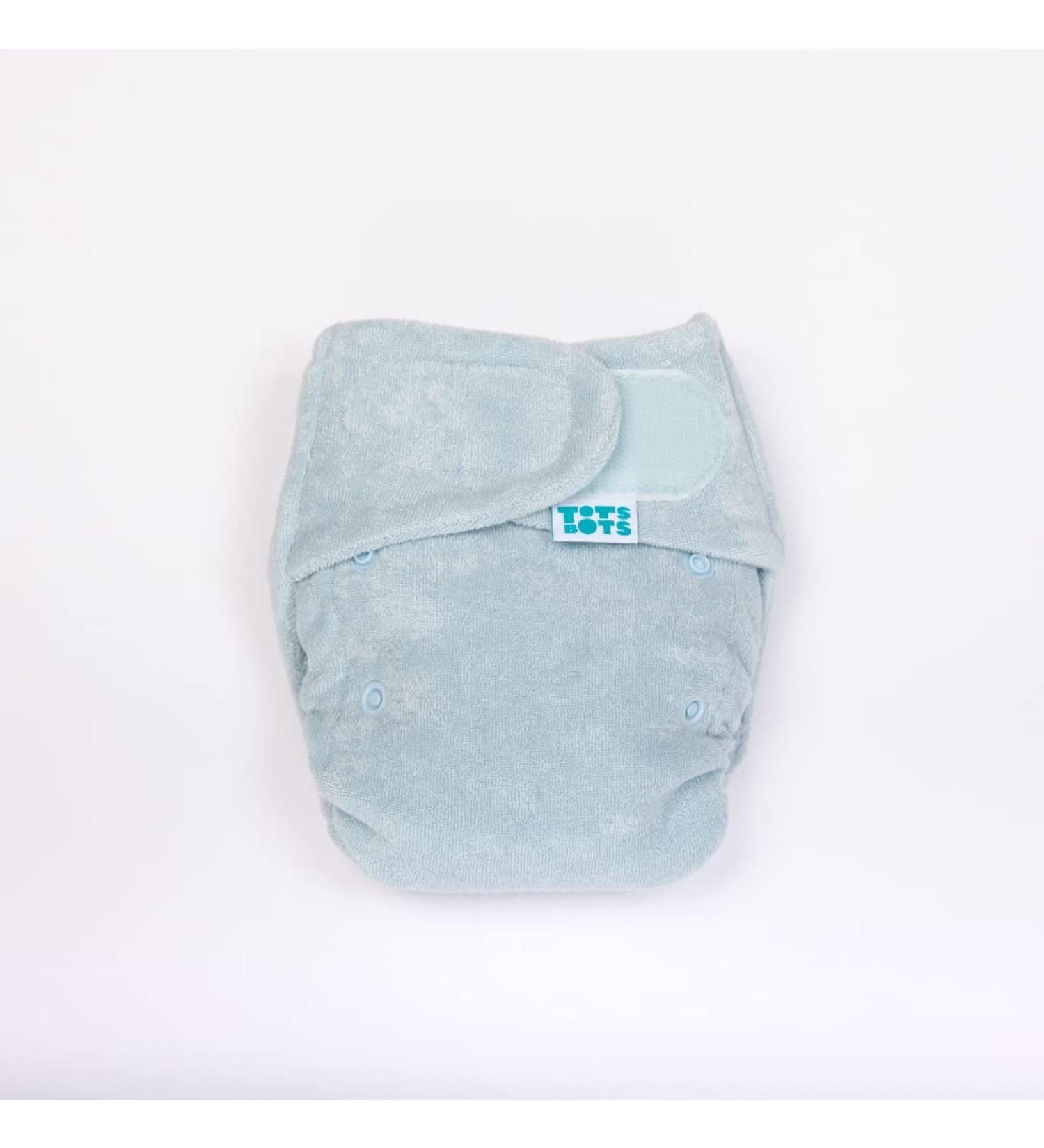 TotsBots Bamboozle Reusable Nappy - Bamboo Eco-Friendly Nappies for Babies & Toddlers - Mist Size 3 (35lbs+) - Buy Online on GoSupps.com