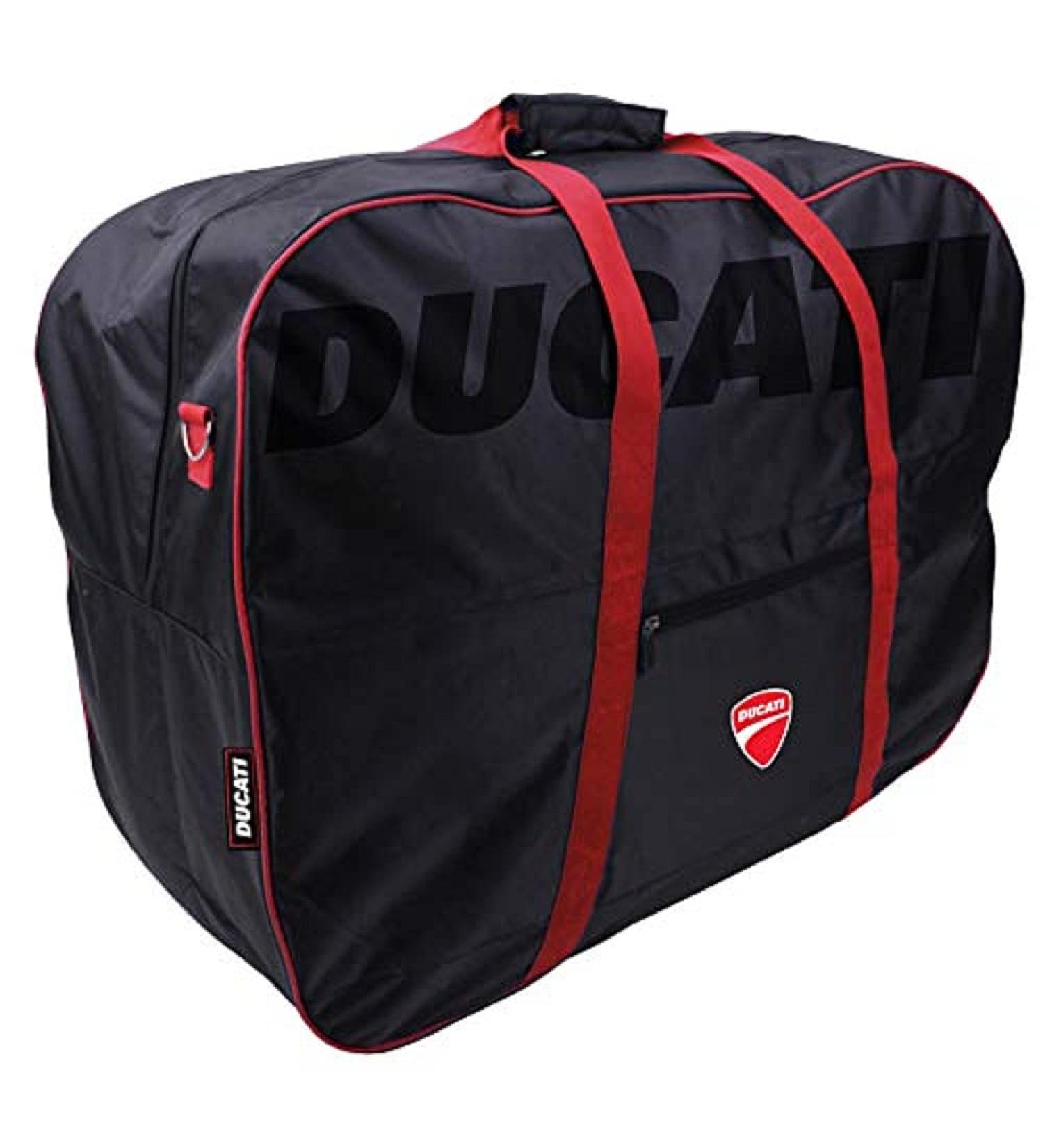 DUCATI Unisex Foldable Bicycle Bag | Black & Red - Premium Bicycle Accessory for Travel - Buy Online on GoSupps.com