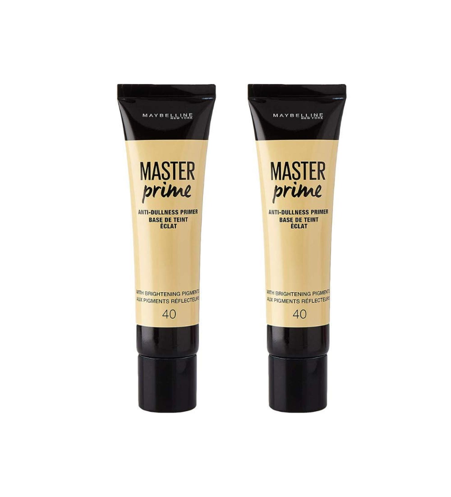 Maybelline Face Studio Anti-Dull Primer - 40 Brightening Pigments, 30ml (Pack of 2)