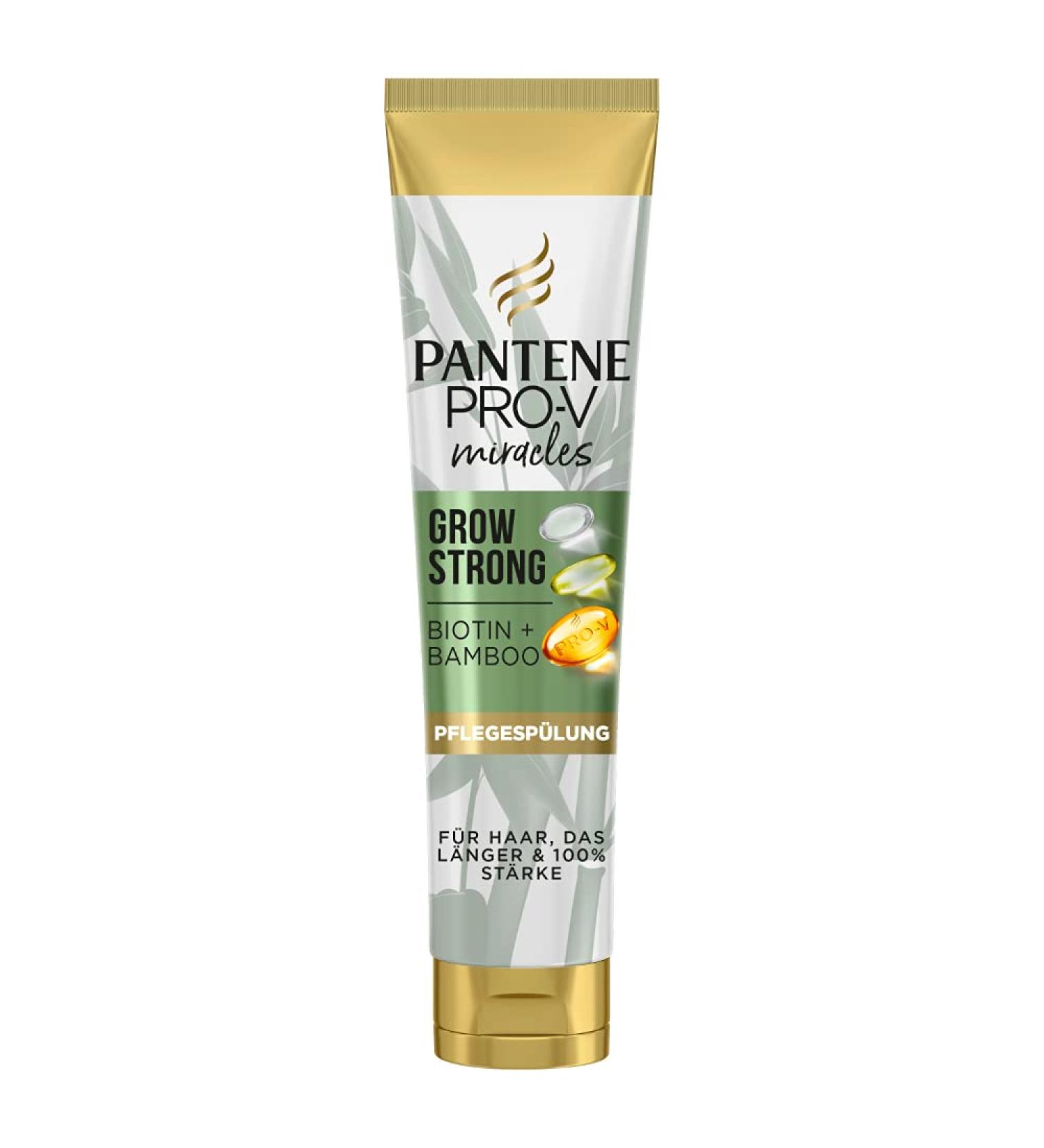 Pantene Pro-V Miracles Grow Strong Rinse (160 ml) | Biotin & Bamboo Hair Care for Women | Anti-Hair Loss & Hair Restorer - Buy Online on GoSupps.com