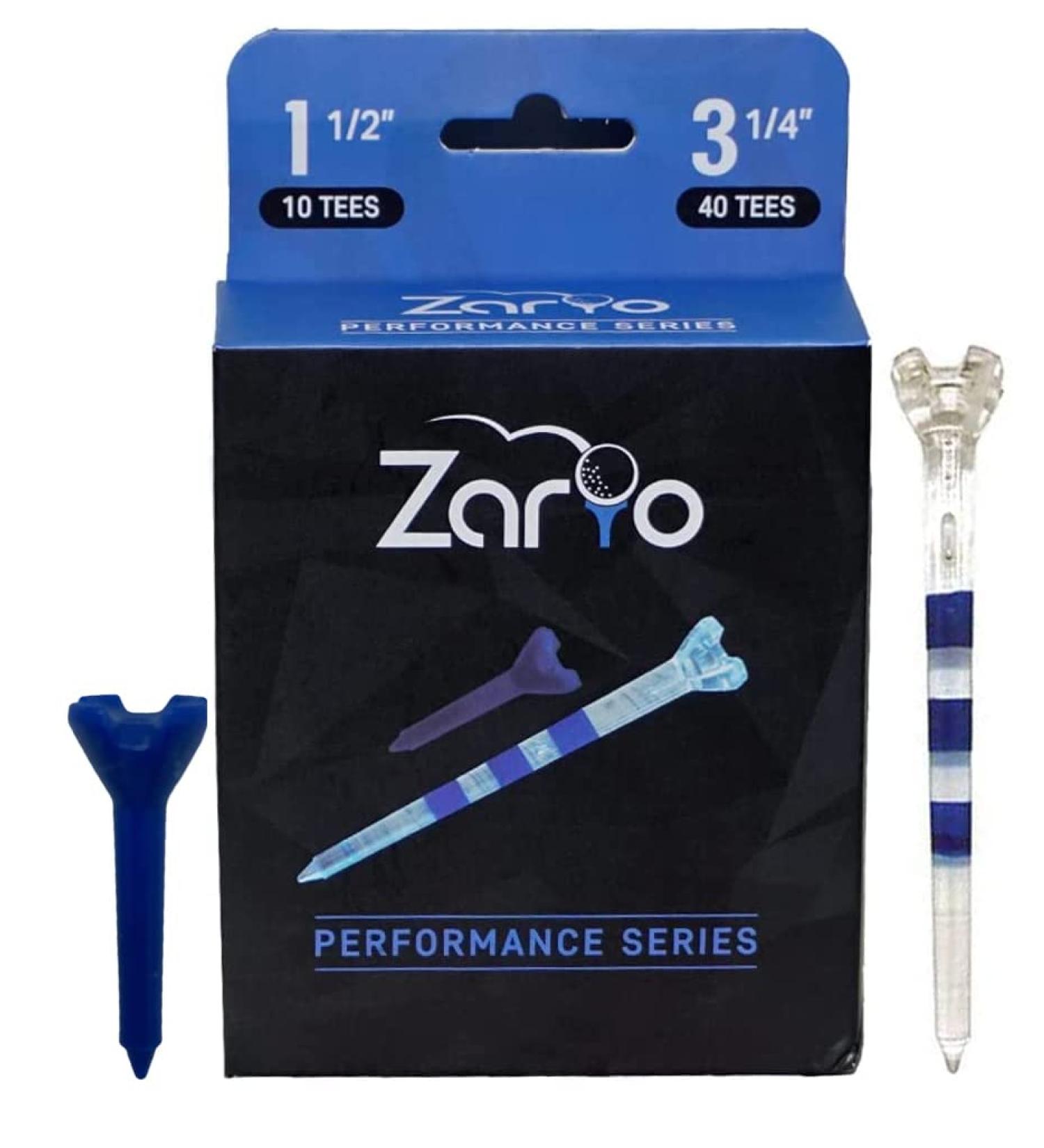Zario Golf Tees - Plastic Golf Tees 3 1/4 and 1 1/2 inch - Pack of 40/10 Count - Buy Online on GoSupps.com