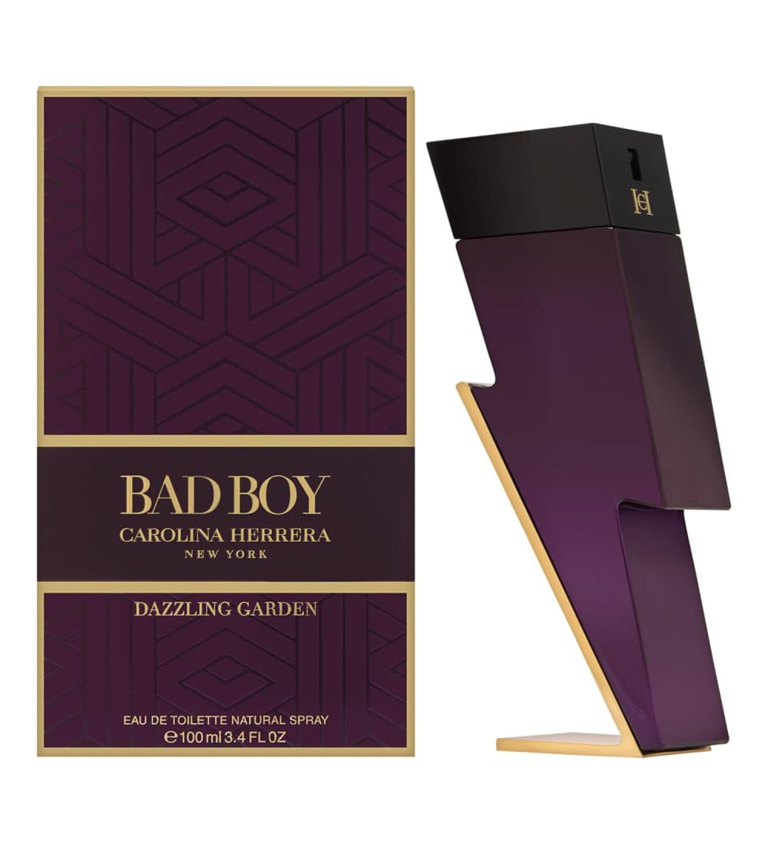 Carolina Herrera Bad Boy Dazzling Garden Eau de Toilette Spray for Men 3.4 Ounce Wood 3.4 Fl Oz (Pack of 1)