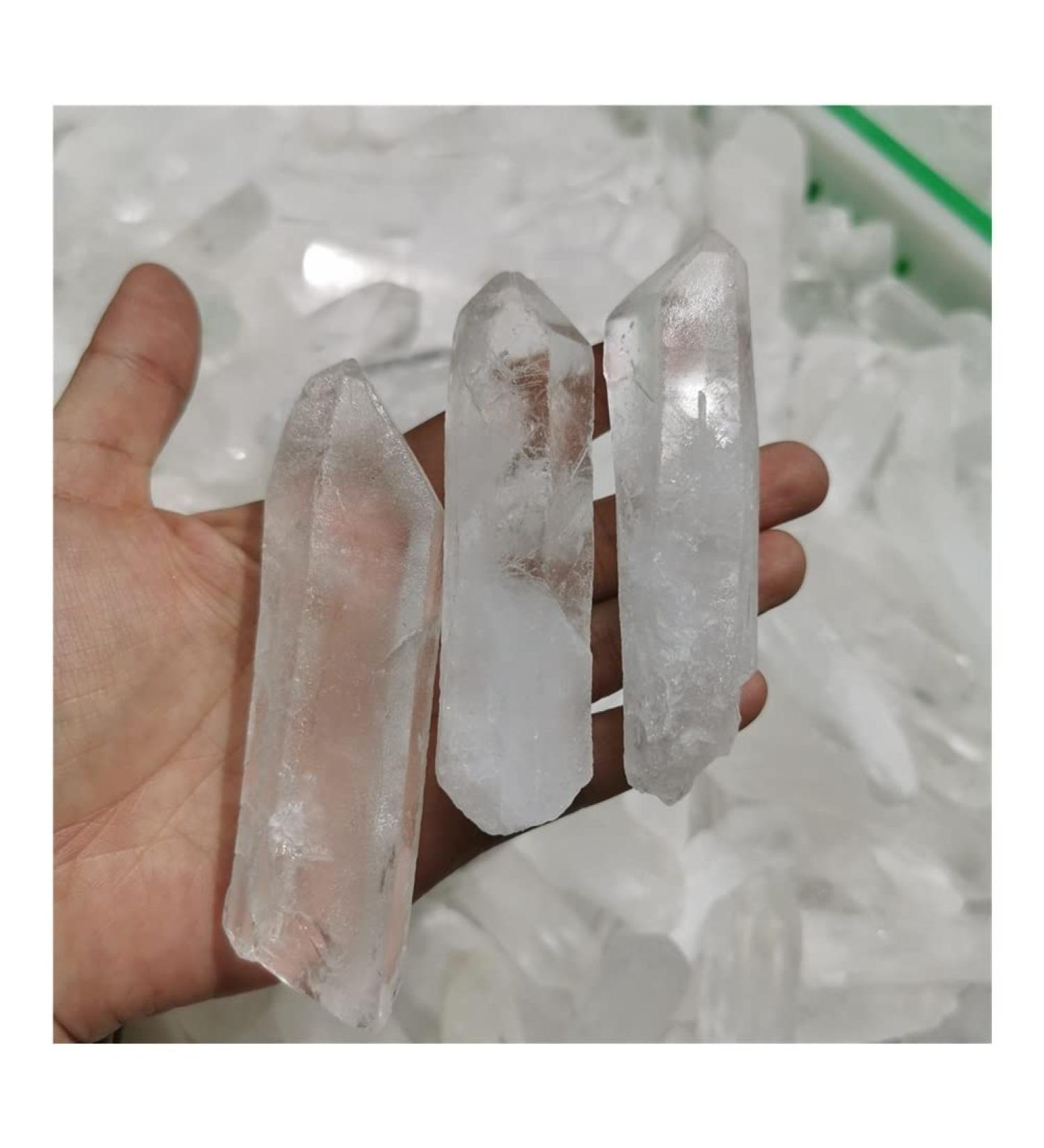 200g Natural Whiter Quartz Point Clear Quartz Cluster SpecimenStones HOMEZHOU - Buy Online on GoSupps.com
