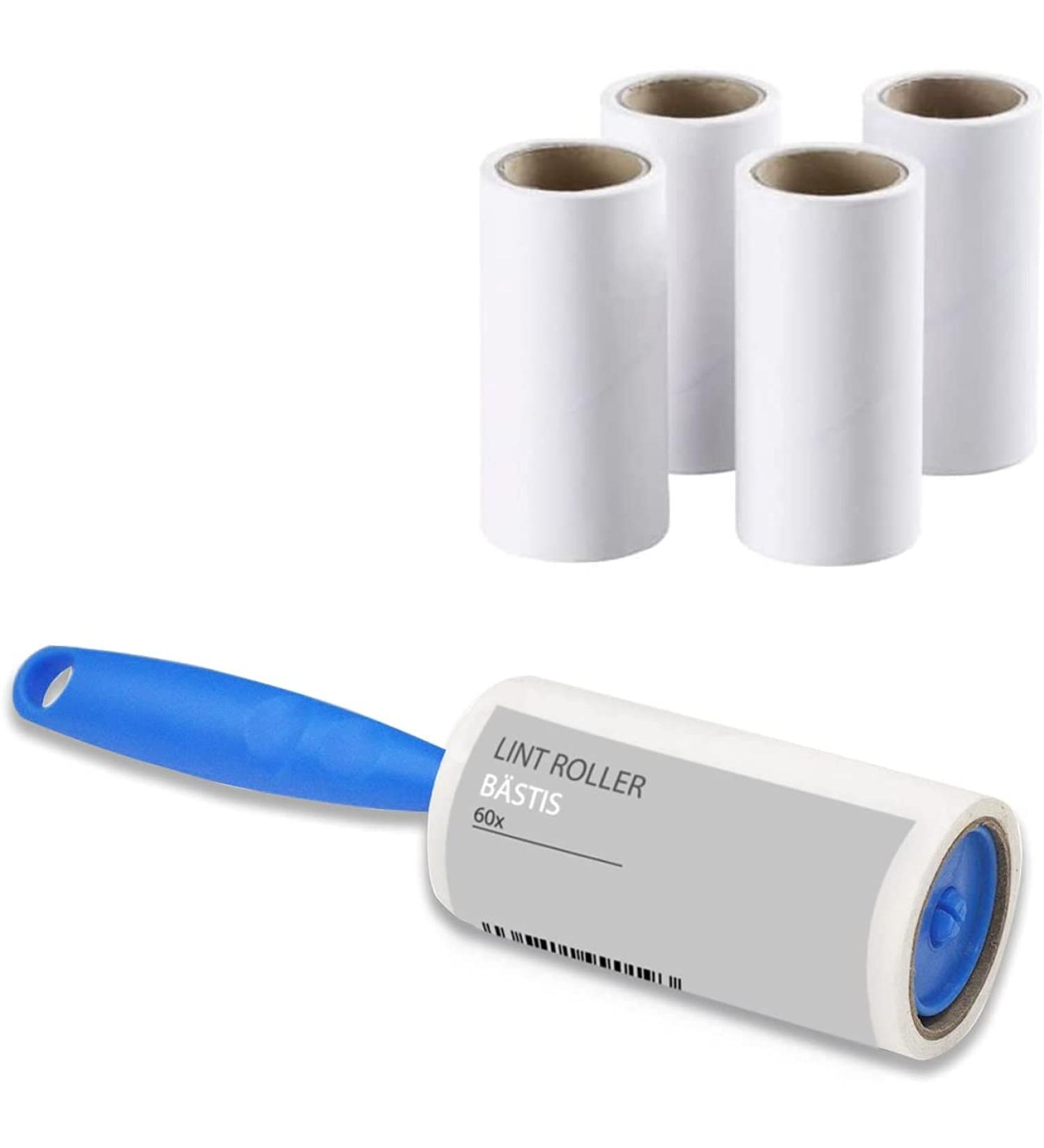 1ABOVE Lint Roller with 5 Sticky Replacement Heads - Removes Animal Fur, Dust, and Fluff - 300 Easy Peel Sheets - for Clothes, Furniture, Carpet - Buy Online on GoSupps.com