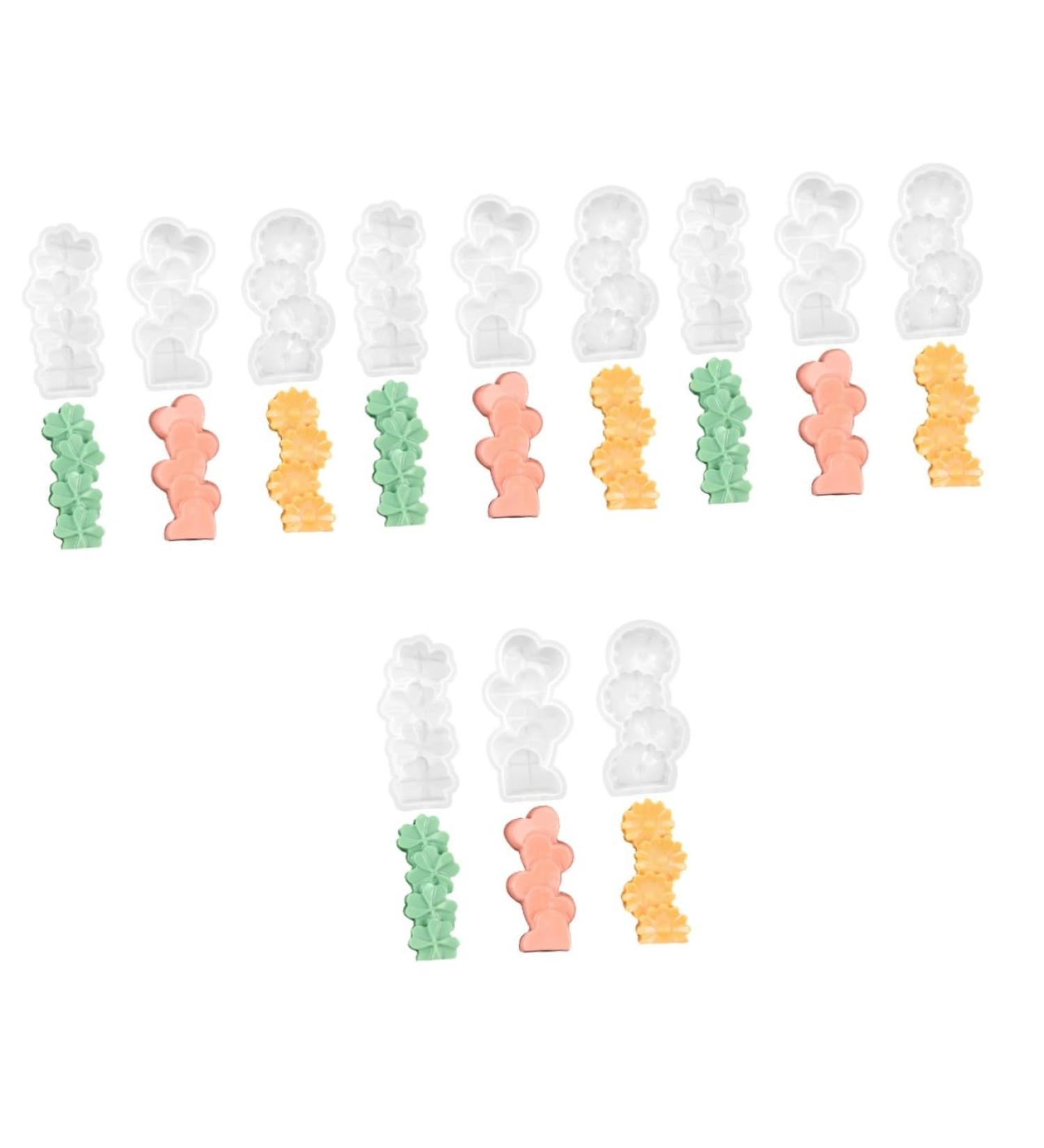 VILLCASE 12 Pcs 3D Candle Mold Chocolate Molds Mold for Chocolate Ornament Mold Silicone Molds DIY Silicone Soap Mold Candle Making Tools Love Baking Mold/Cake Mold Flower Candle As Shownx4pcs 13.00X6.00X3.00CMx4pcs - Buy Online on GoSupps.com