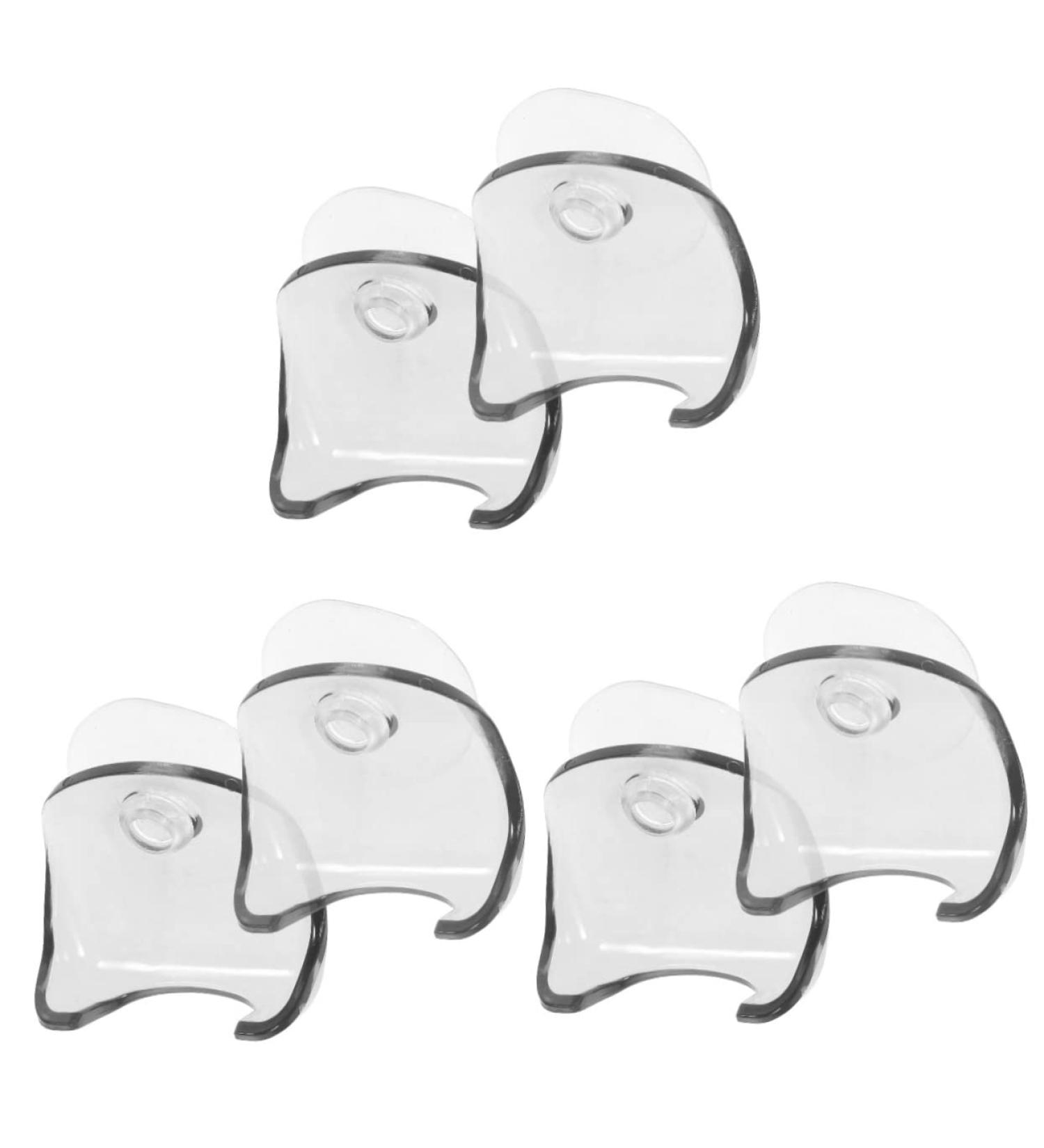 FOMIYES 6-Pack Shower Razor Holder | Suction Cup Razor Hooks & Towel Organizers | Durable Plastic Manual Razor Stand for Bathroom - Buy Online on GoSupps.com