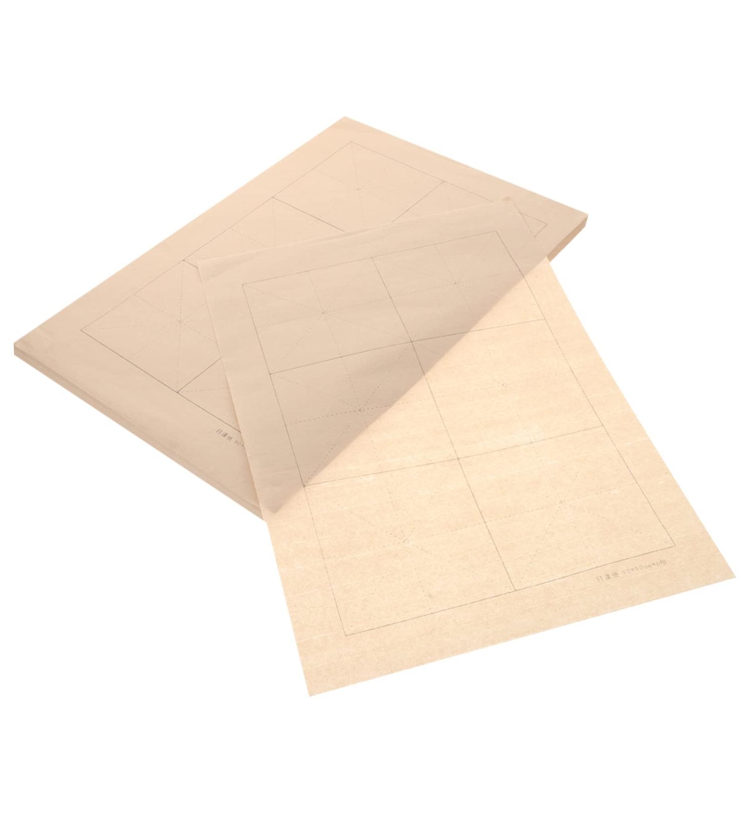 NUOBESTY Rice Paper 100 Sheets Grid Daily Lesson Paper Student Half-baked China Chinese Calligraphy Writing Paper As Shown 1 0.01X23X33CM - Buy Online on GoSupps.com