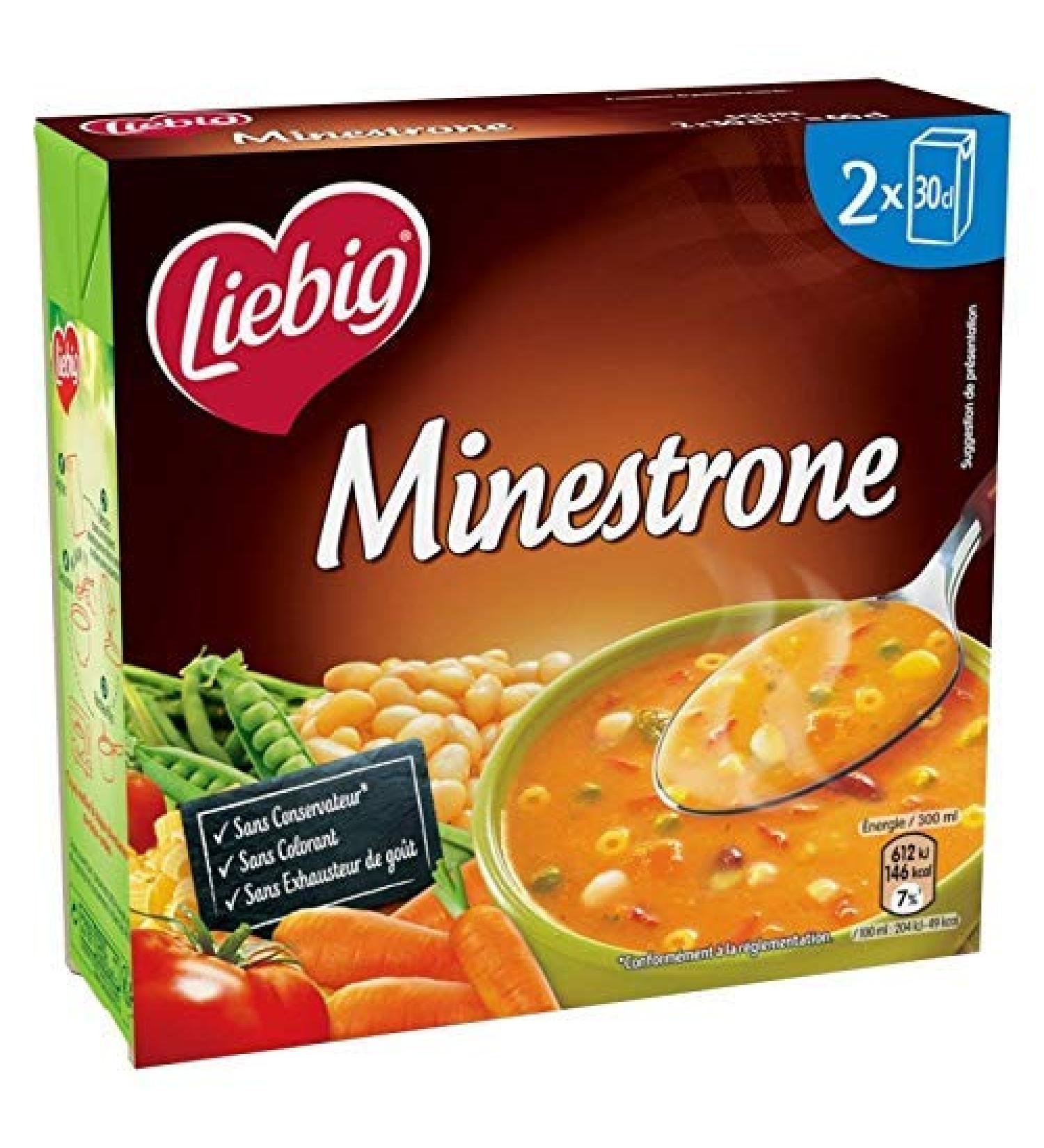 LIEBIG - Soupe Minestrone Briques 60Cl - Lot De 3 - meilleure offre