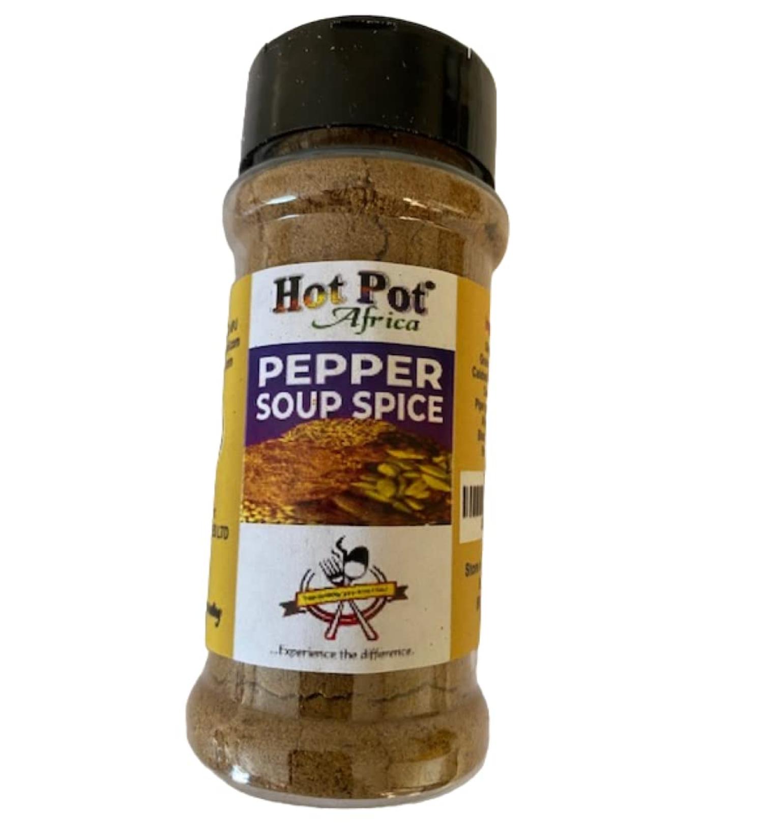 Hot Pot Africa Pepper Soup Spice Seasoning- Natural 100g - Buy Online on GoSupps.com