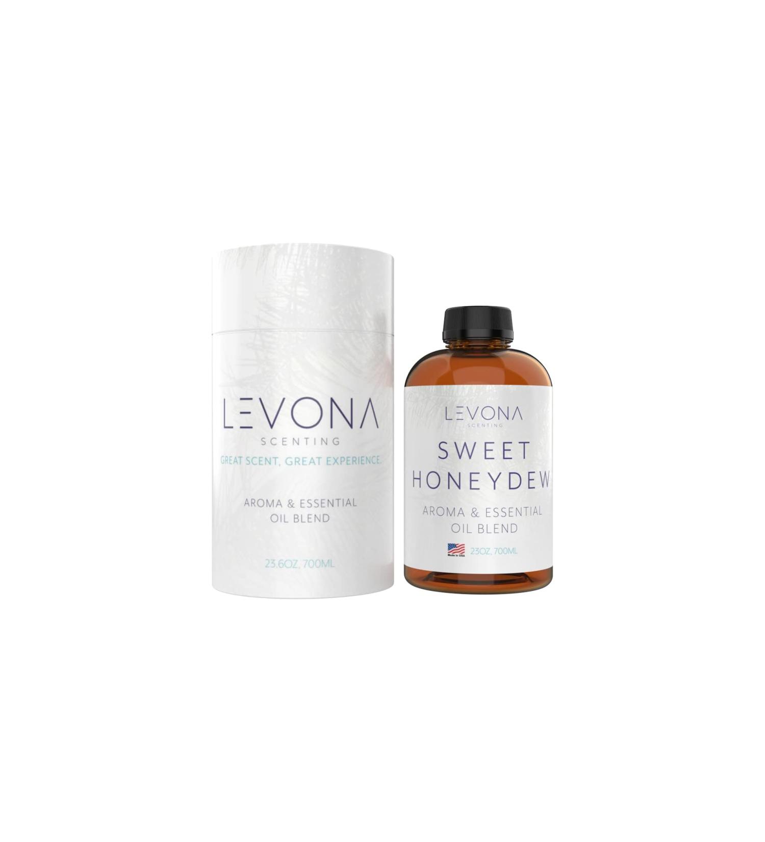 Levona Scent Essential Oil - Fresh Aroma for Home Office Hotel & Spa Perfect in Humidifiers and Diffusers Luxury Fragrance With Nectarine Rose White Musk Notes - 700ml/ 23 fl oz Sweet Honeydew - Buy Online on GoSupps.com