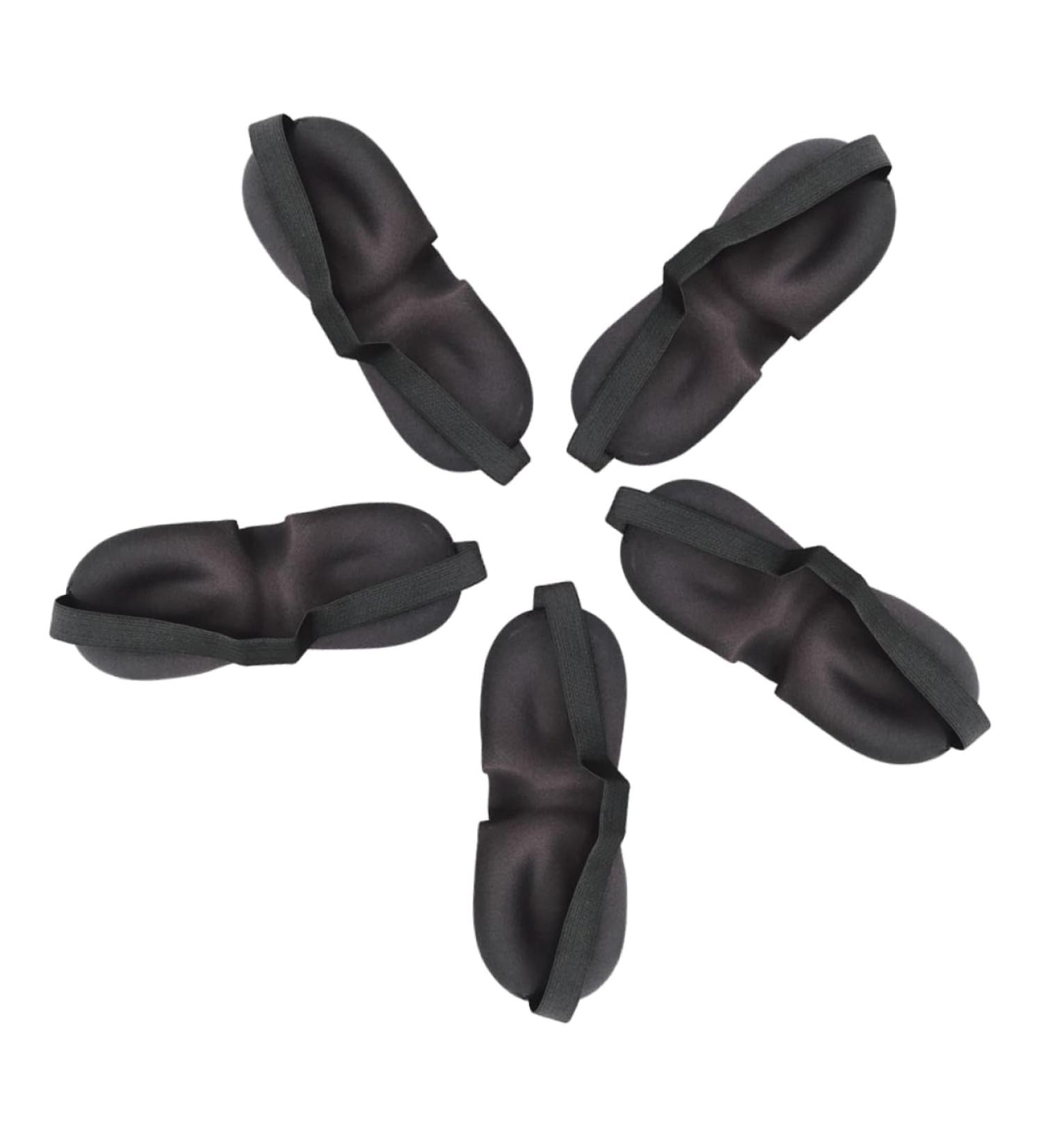 Healifty 3D Stereo Goggles Eye Sleeping Mask | Silk Blindfold Eye Mask | Adjustable and Breathable | Black | 1 Count - Buy Online on GoSupps.com