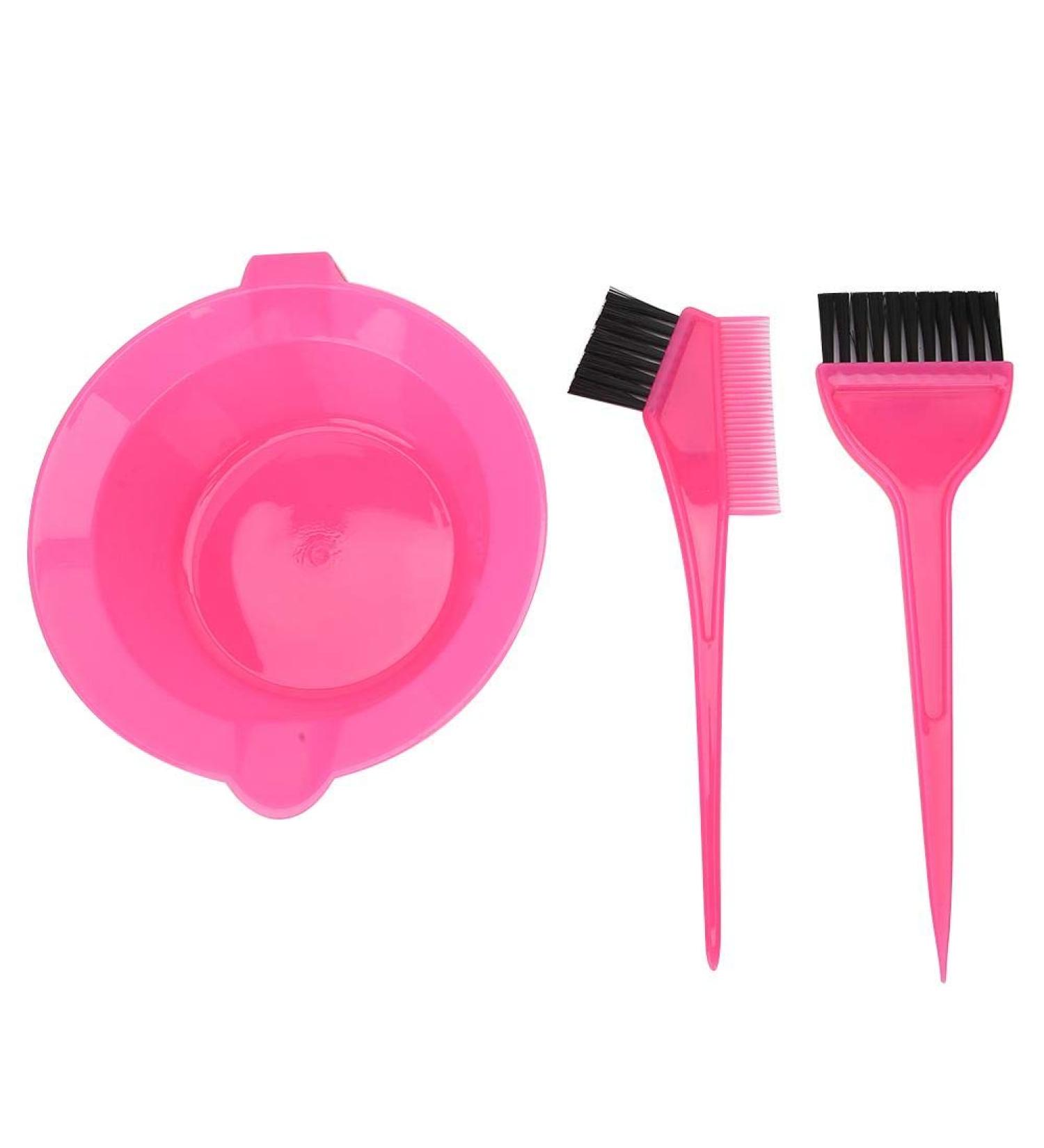 Dekaim Hair Dye Bowl Set | 3-Piece Pink Hair Bleaching Mixing Bowls | Hairdressing Accessories for Salon & Home Use - Buy Online on GoSupps.com