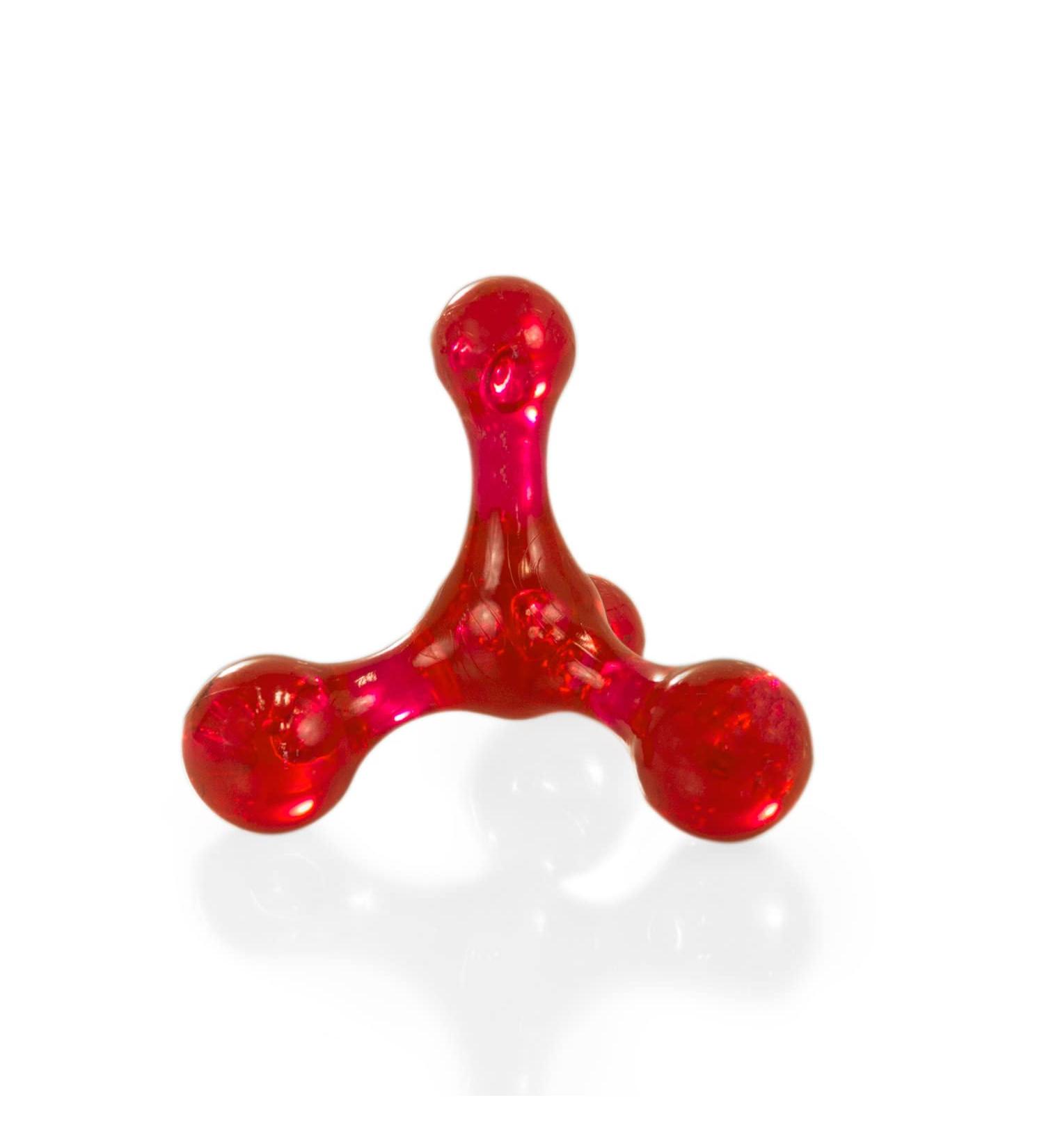 Mini Massager | Knobber | Massage aid | massage roller | massager | Self-massage | plastic | red