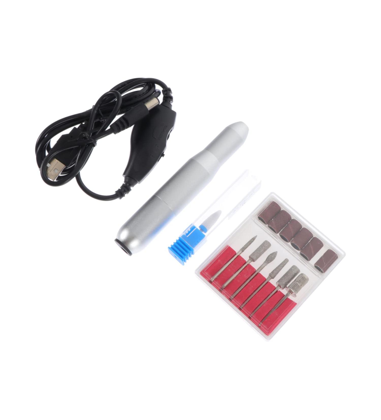 minkissy 1 Set Nail Polisher Portable Nail Drill Pedicure Kit Nail Art Kit Pen Nail Polish Kit Small Nail Gel Polish Kit Small Nail Set Aluminum Alloy - Buy Online on GoSupps.com