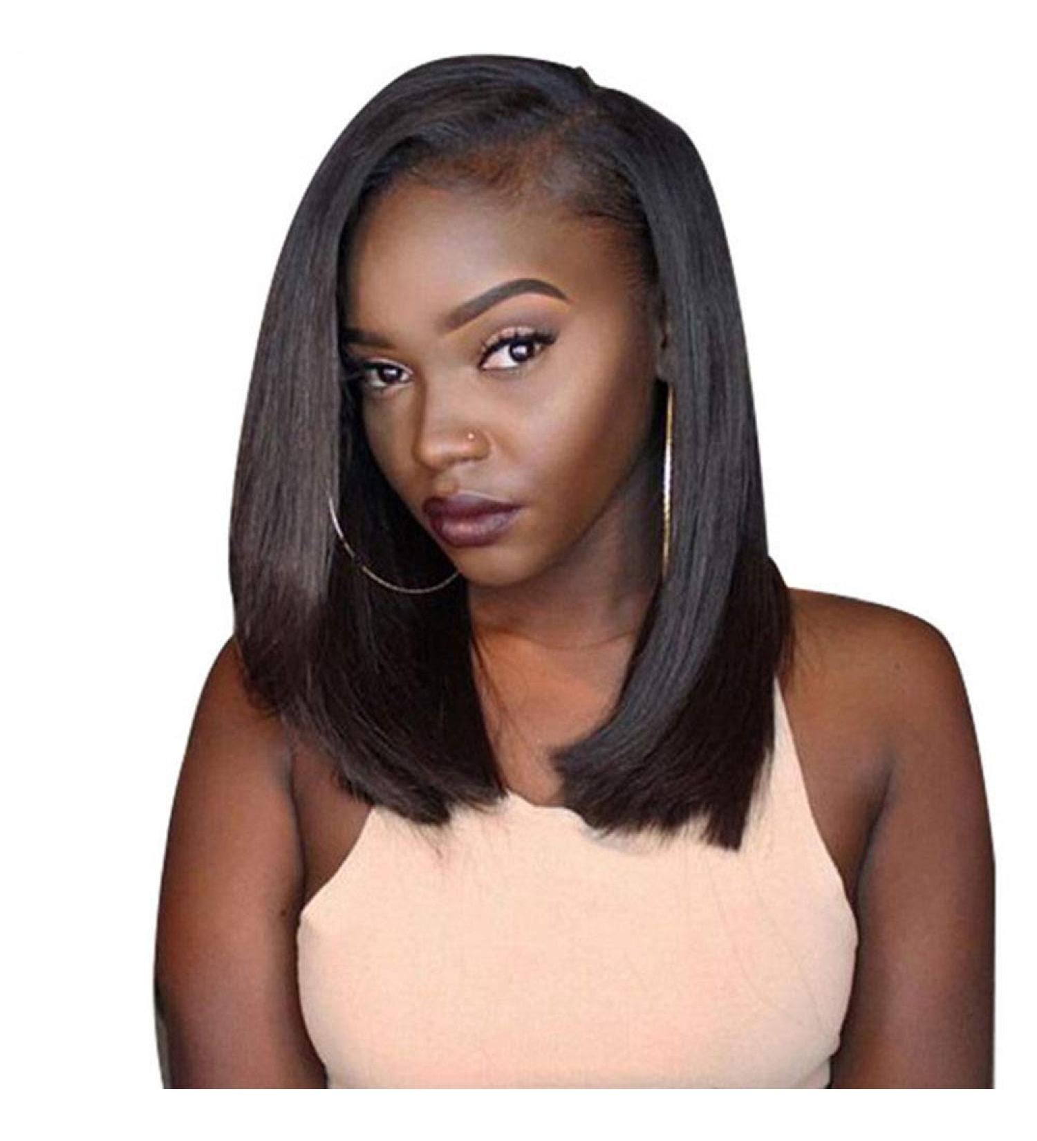 Shop Saupa Real Hair Short Wigs for Women - Brazilian Smooth Natural Black Wigs - Premium Human Hair for All Occasions - Buy Online on GoSupps.com