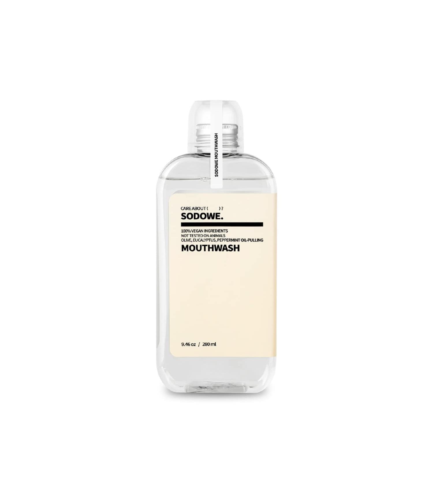 SODOWE Vegan Oil-Pulling Mouthwash 9.46 fl oz - Colorless & Odorless Non-Alcohol Oral Rinse - Buy Online on GoSupps.com