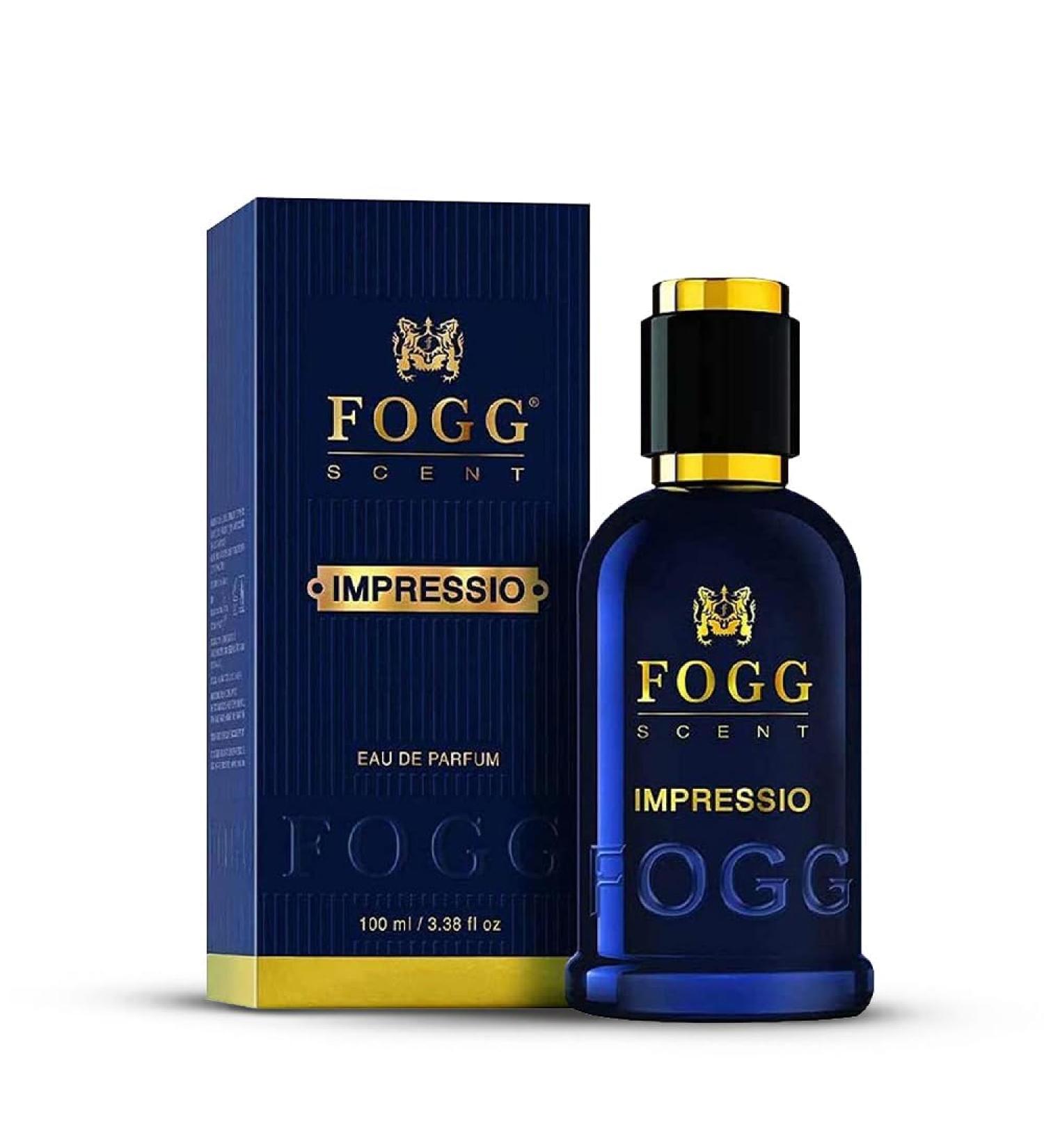 FOGG Men Spray Scent Impressio Perfume Long-Lasting Fresh & Powerful Fragrance Spray Eau De Parfum 100Ml - Buy Online on GoSupps.com