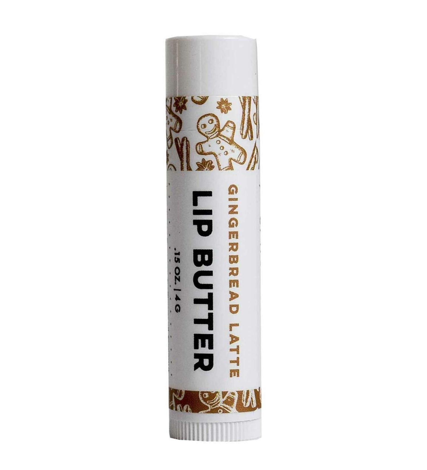 Organic Gingerbread Latte Lip Butter | Handmade USA Lip Balm with Cold-Pressed Oils & Beeswax | Soothe & Protect Your Lips - DAYSPA Body Basics - Buy Online on GoSupps.com