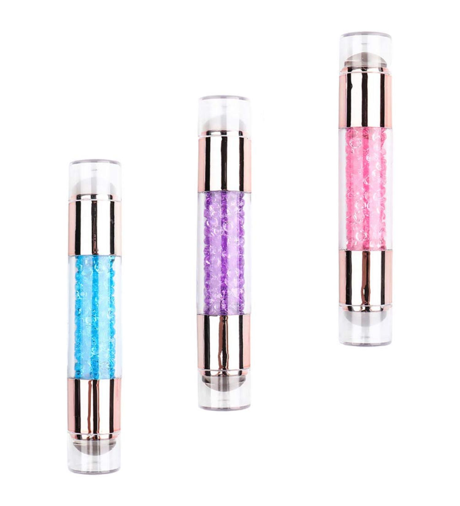 FRCOLOR 3Pcs Colorful Glitter Nail Art Stamper Set | Jelly Clear Nail Stamper for Manicure | Best Nail Art Tool Accessories - Buy Online on GoSupps.com