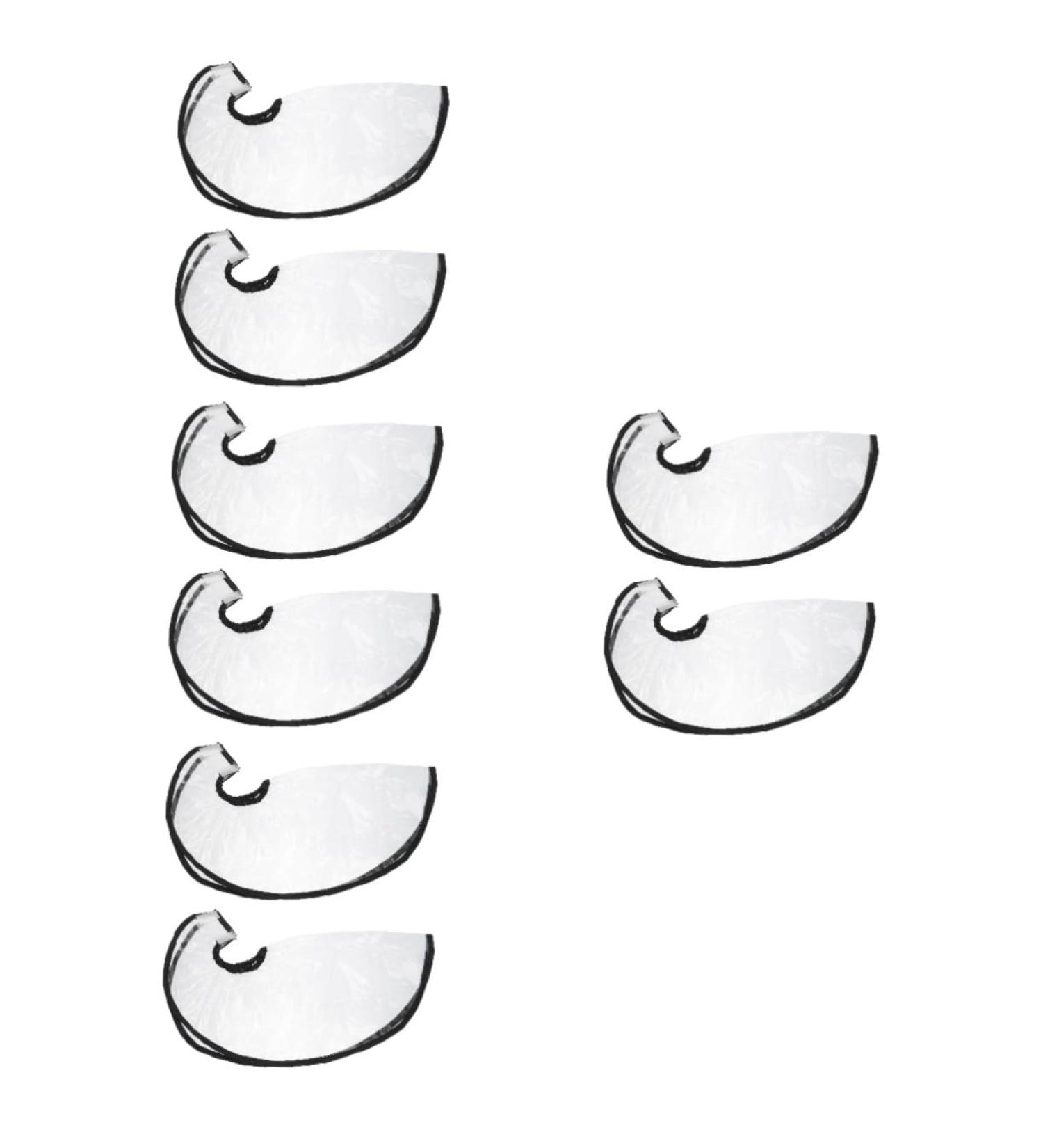 Balacoo 8 Pcs Shampoo Funnel Clear Shampoo Sheer Shawl Clear Apron Adjustable Hair Care Funnel Bib 57x25cmx4pcs Assorted Colorx4pcs - Buy Online on GoSupps.com