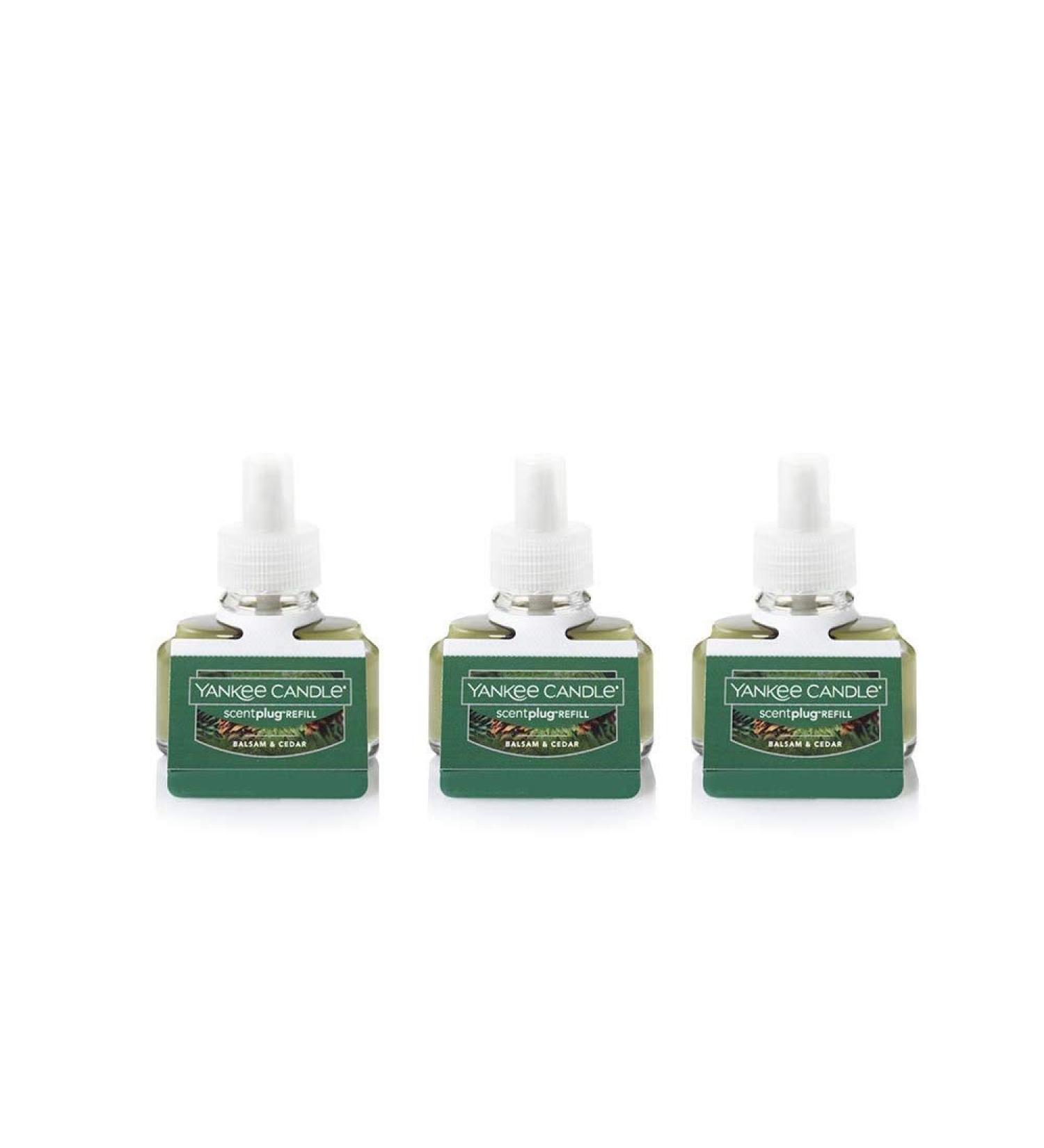 Yankee Candle Pack of 3 Balsam & Cedar ScentPlug Refill Fresh Scent