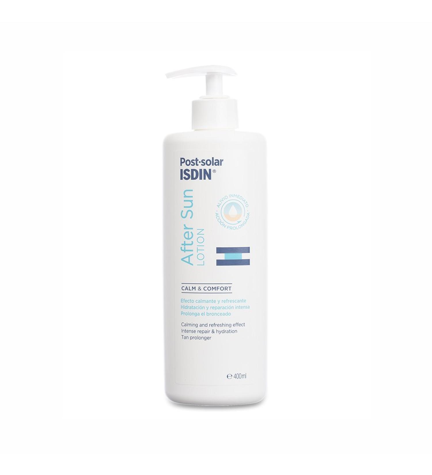 ISDIN Post-Solar Aftersun Lotion 400ml - Soothes & Hydrates Sun-Damaged Skin | 1 Pack - Fast International Shipping - Buy Online on GoSupps.com