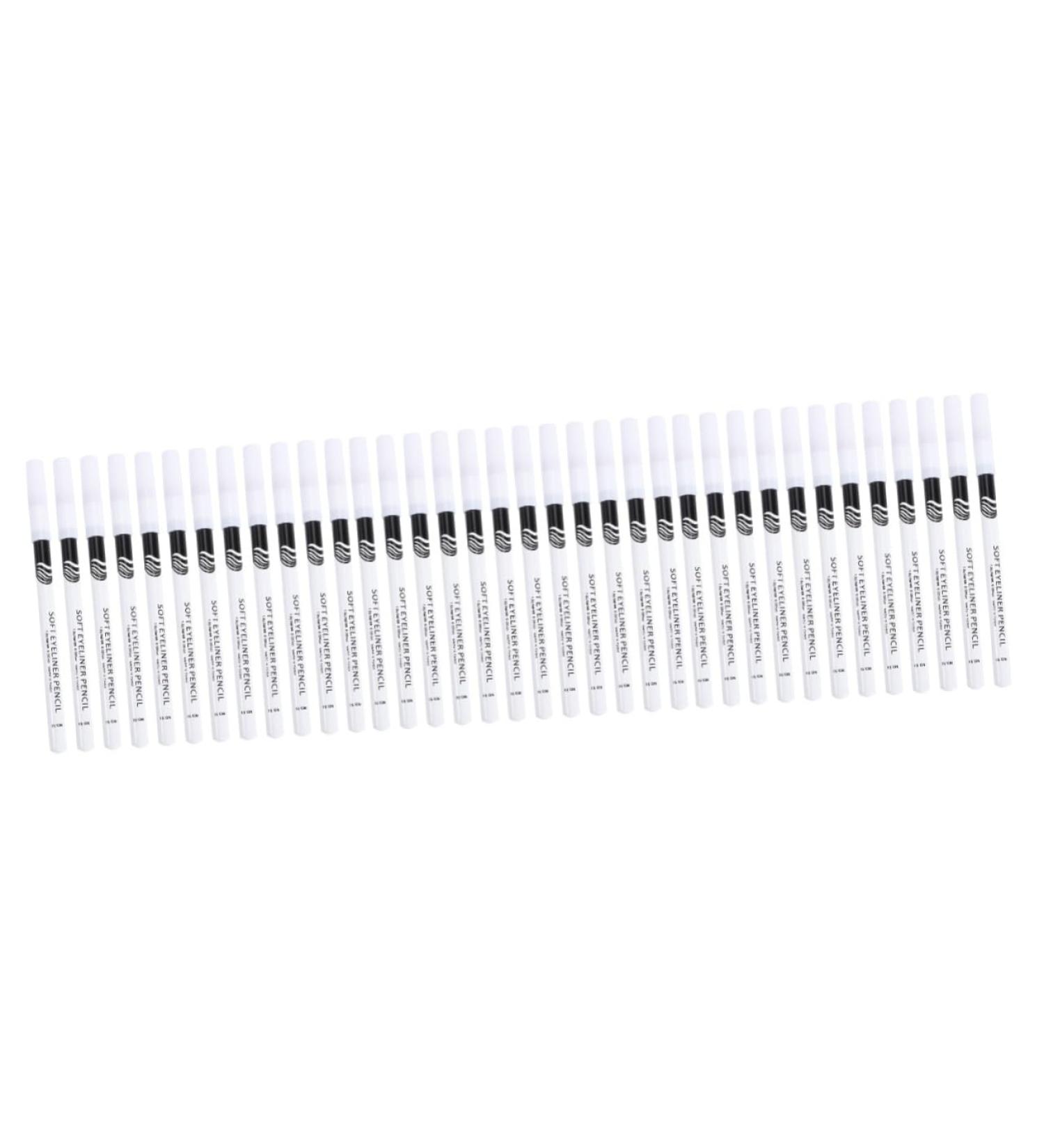 BIUDECO 72 Pcs Eyeliner Pencil Eyebrow Definer Pencil Beautiful Eyeliner Pen Tool Woman Wooden Pole White - Buy Online on GoSupps.com
