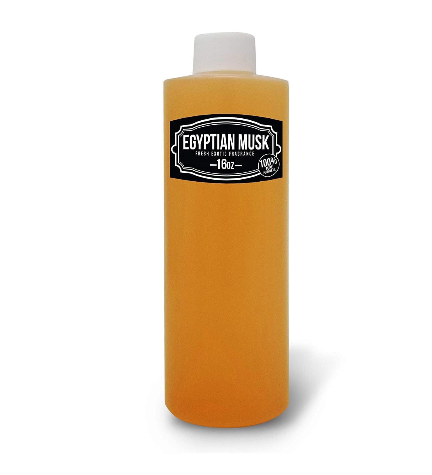 16 oz  Light Brown Egyptian Musk Body Oil Scented Fragrance