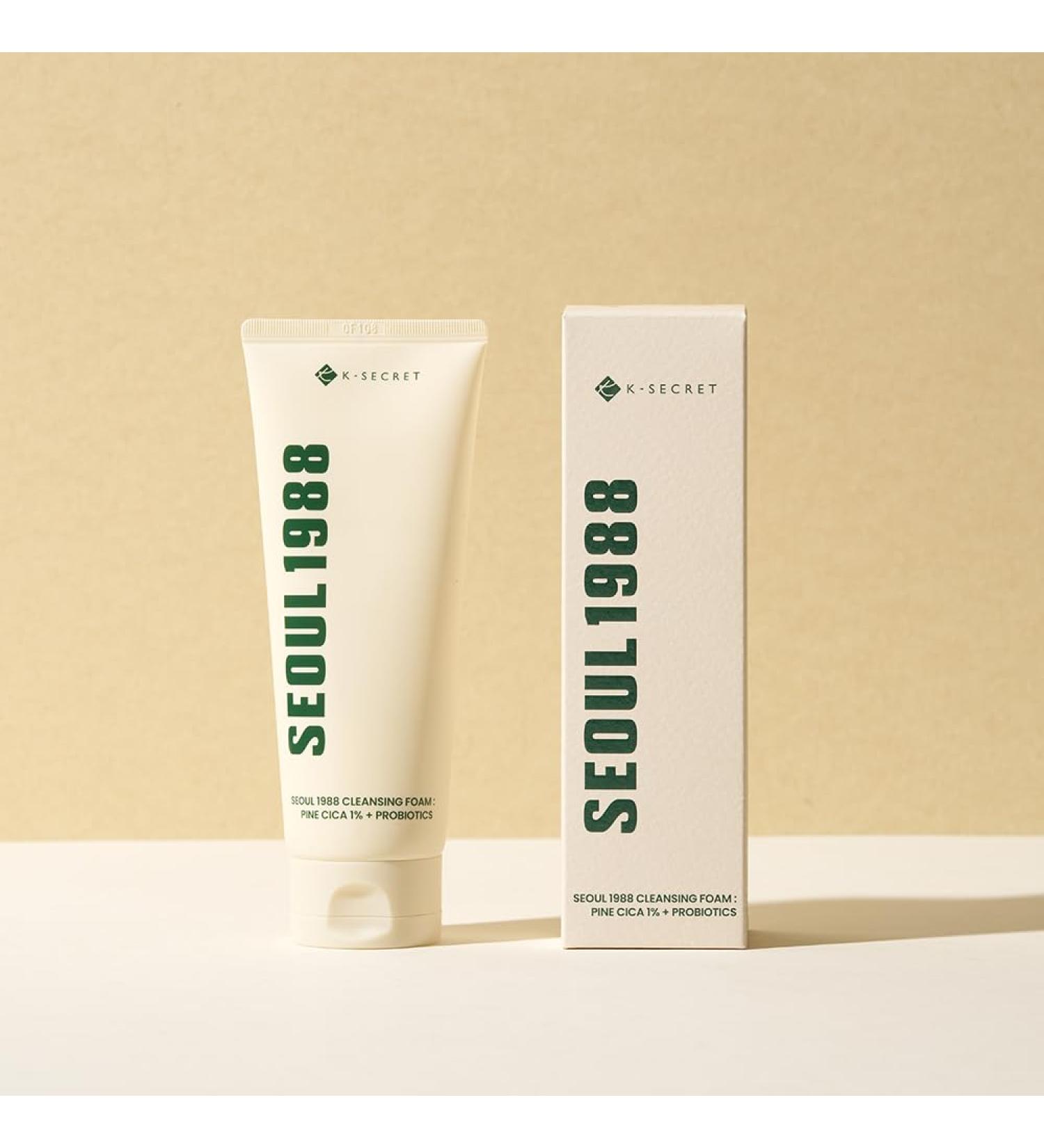 KSECRET SEOUL 1988 Cleansing Foam - Pine Cica 1% + Probiotics | 150ml | Best International Shipping - Buy Online on GoSupps.com
