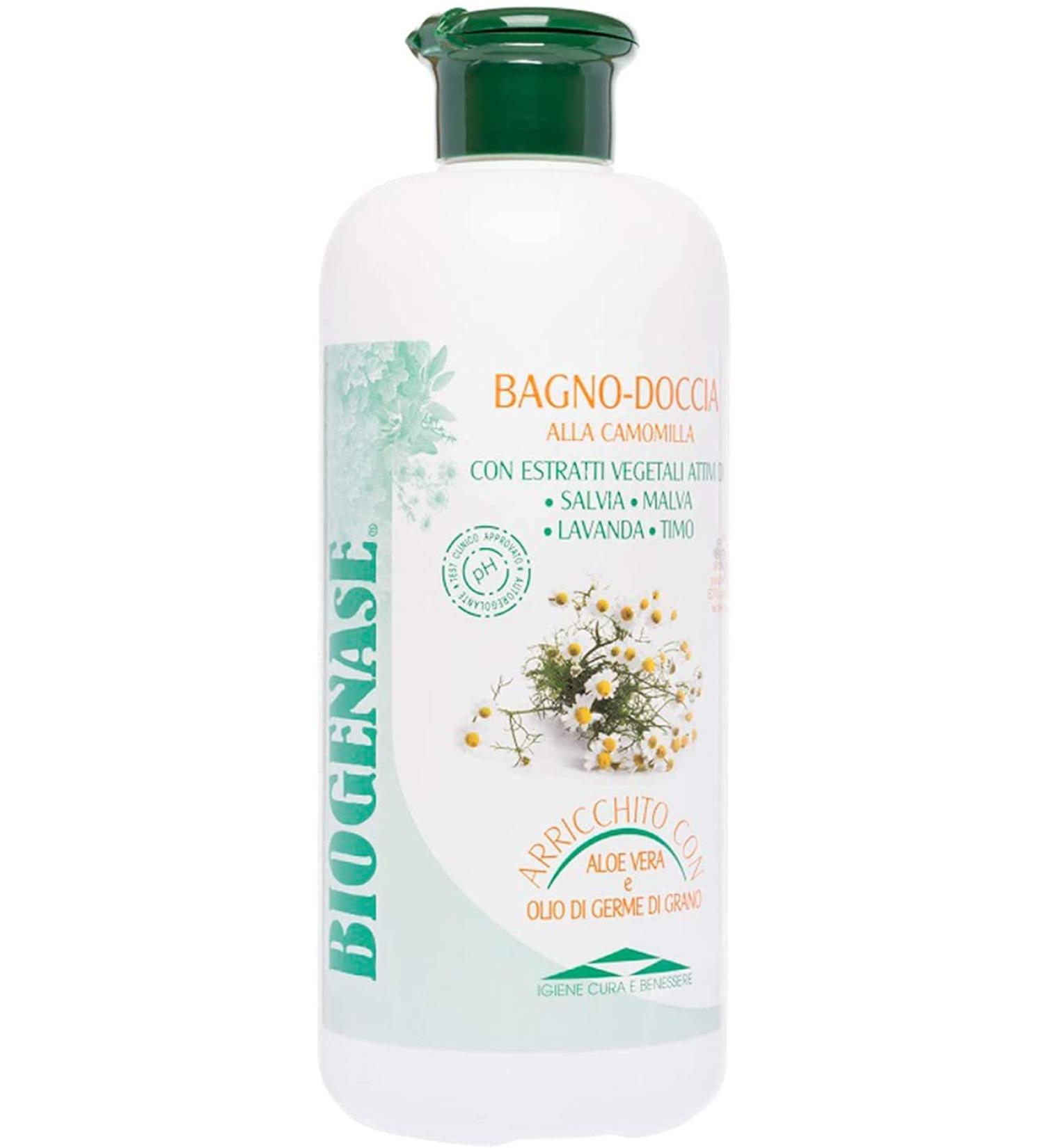 BIODERM BIODERMOCOSMETICI Biogenase Gel Douche Relaxant la Camomille sans Paraben pour Tout Type de Peau 500 ml - Buy Online on GoSupps.com