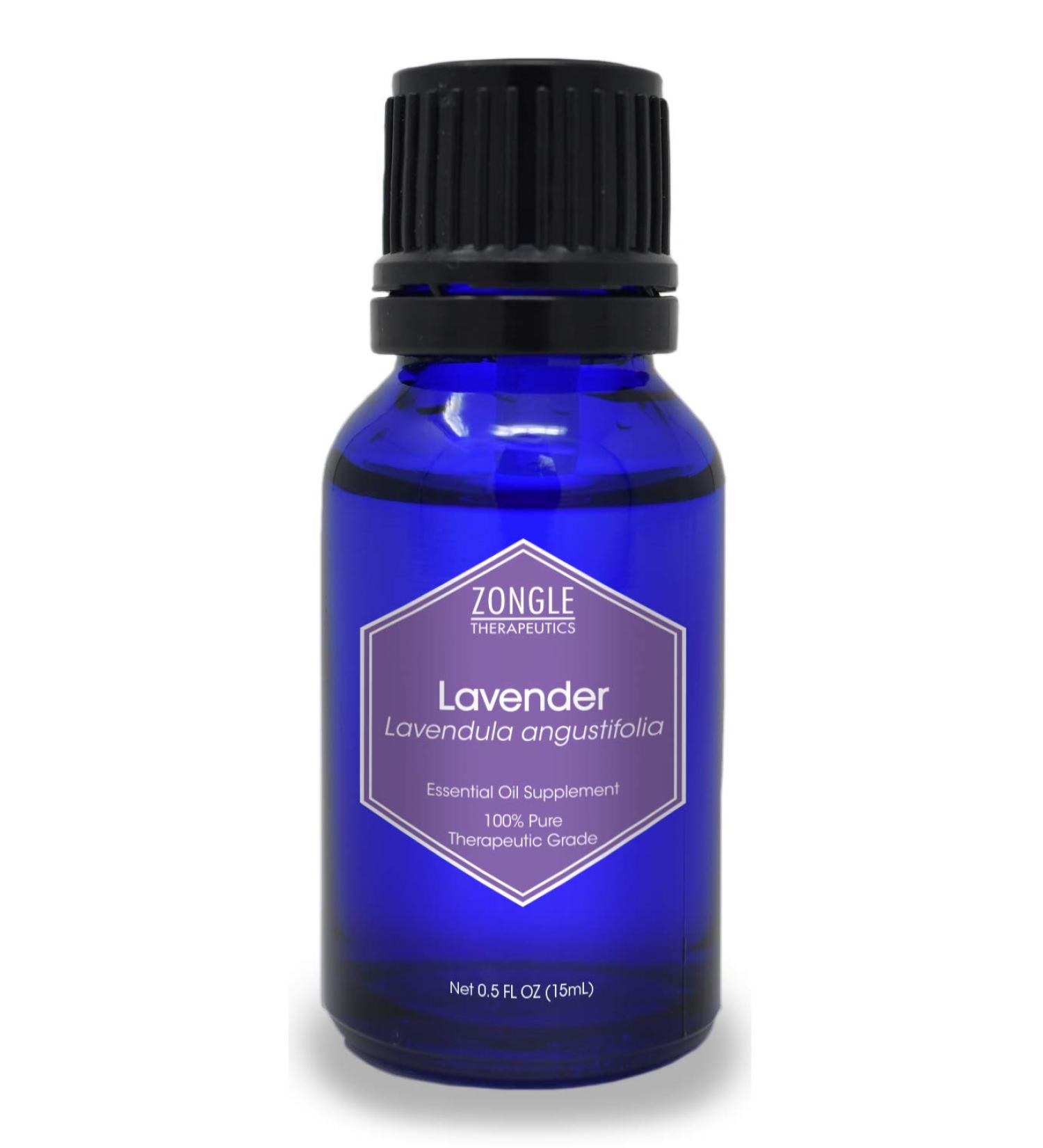 Zongle Lavender Essential Oil 15 mL - Safe to Ingest 100% Pure Lavandula Angustifolia Bulgaria - International Shipping Available - Buy Online on GoSupps.com
