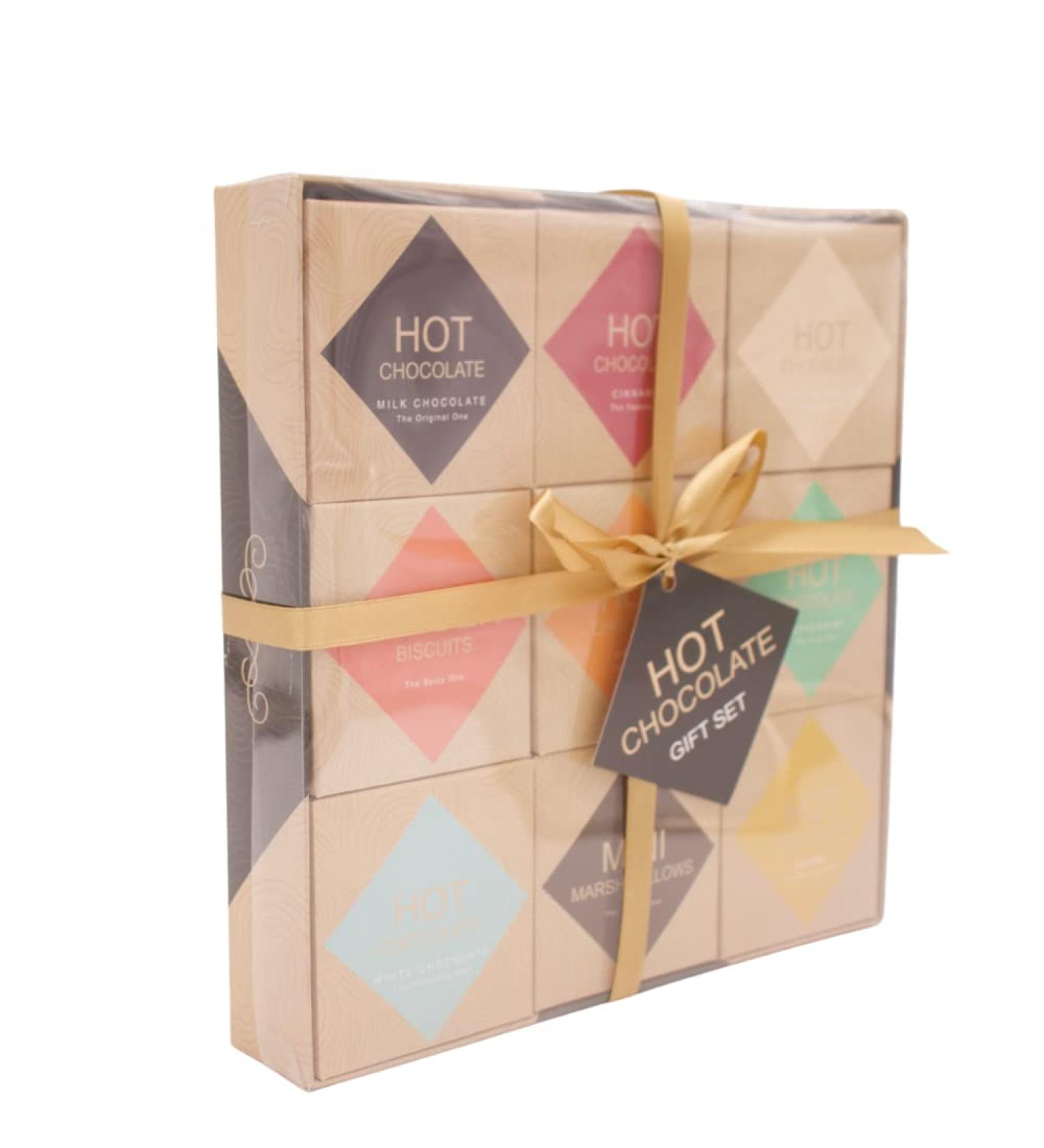Hot Chocolate Gift Set - Flavoured hot Chocolate Gift Set for Kids Men Women Adult - Christmas Gifts Options White hot Chocolate - Chocolate Orange Salted Caramel (9 Pack HOT Chocolate Gift Set) - Buy Online on GoSupps.com