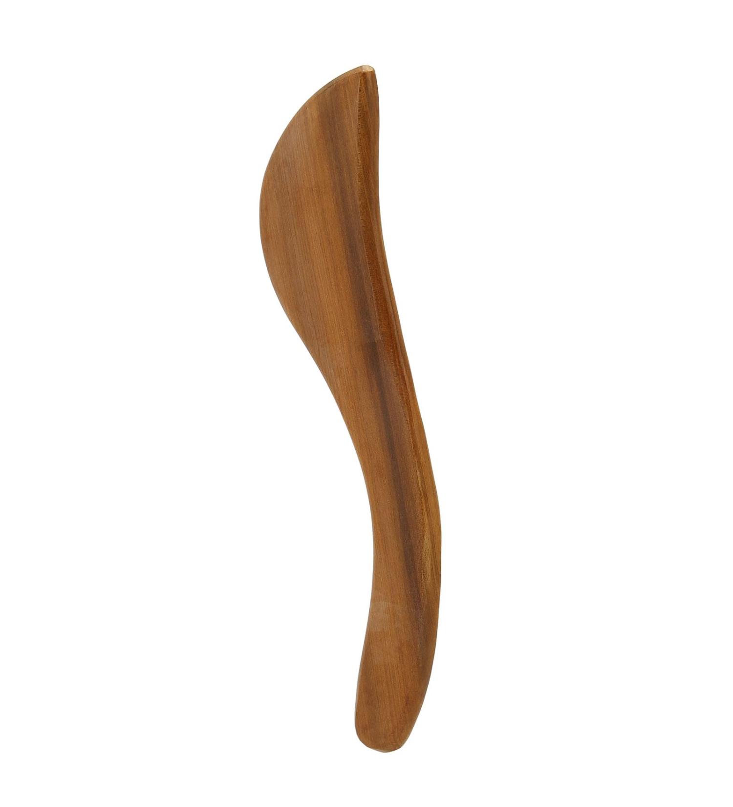 Verdant Touch Wooden Gua Sha Scraping Board | Ergonomic S-Shape Handle | Portable Fragrant Wood Tool for Home Use - Buy Online on GoSupps.com
