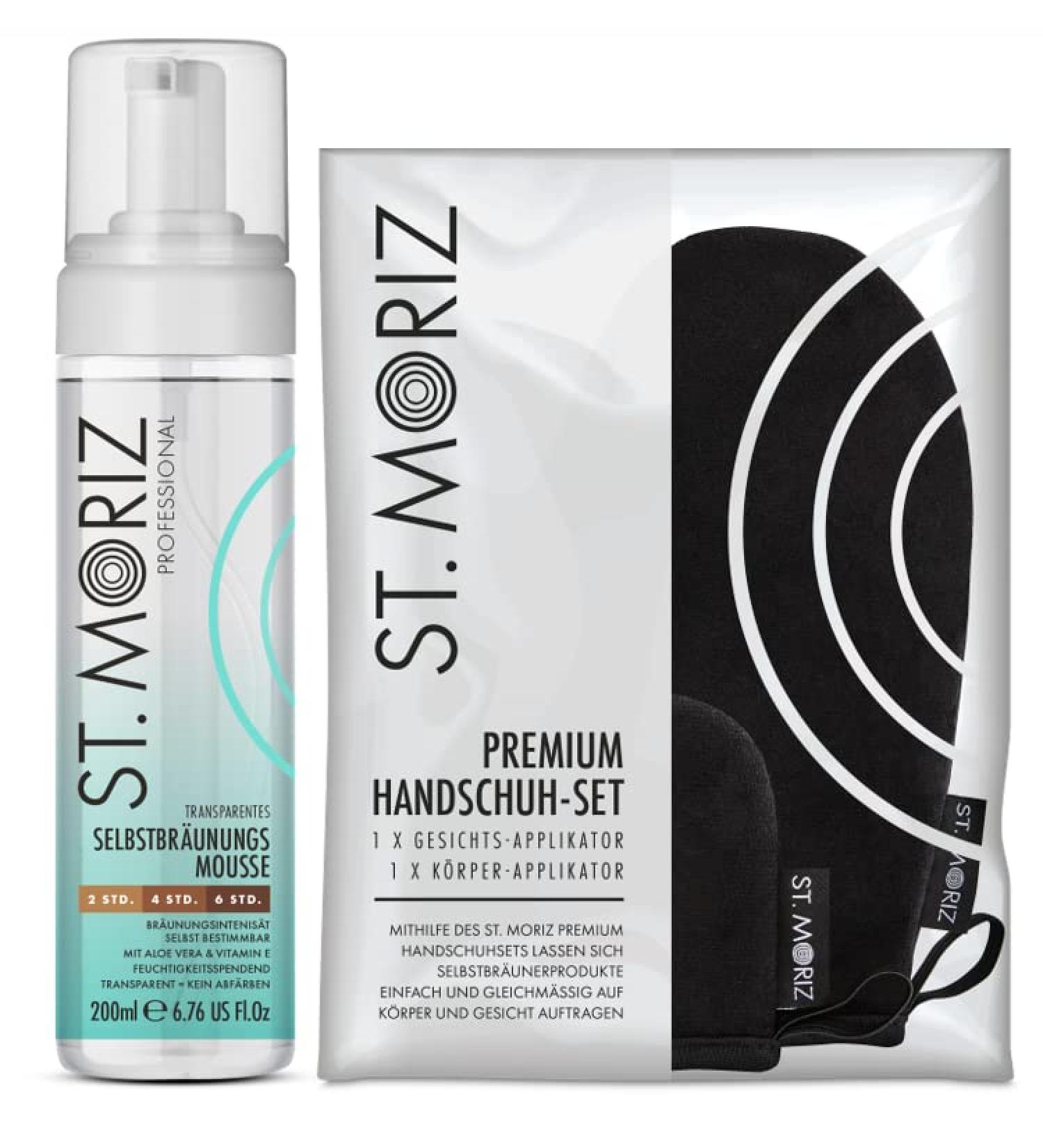 St. Moriz Professional Mousse + Premium Applicator Set - Expert Self-Tanning | Fast International Shipping - Buy Online on GoSupps.com