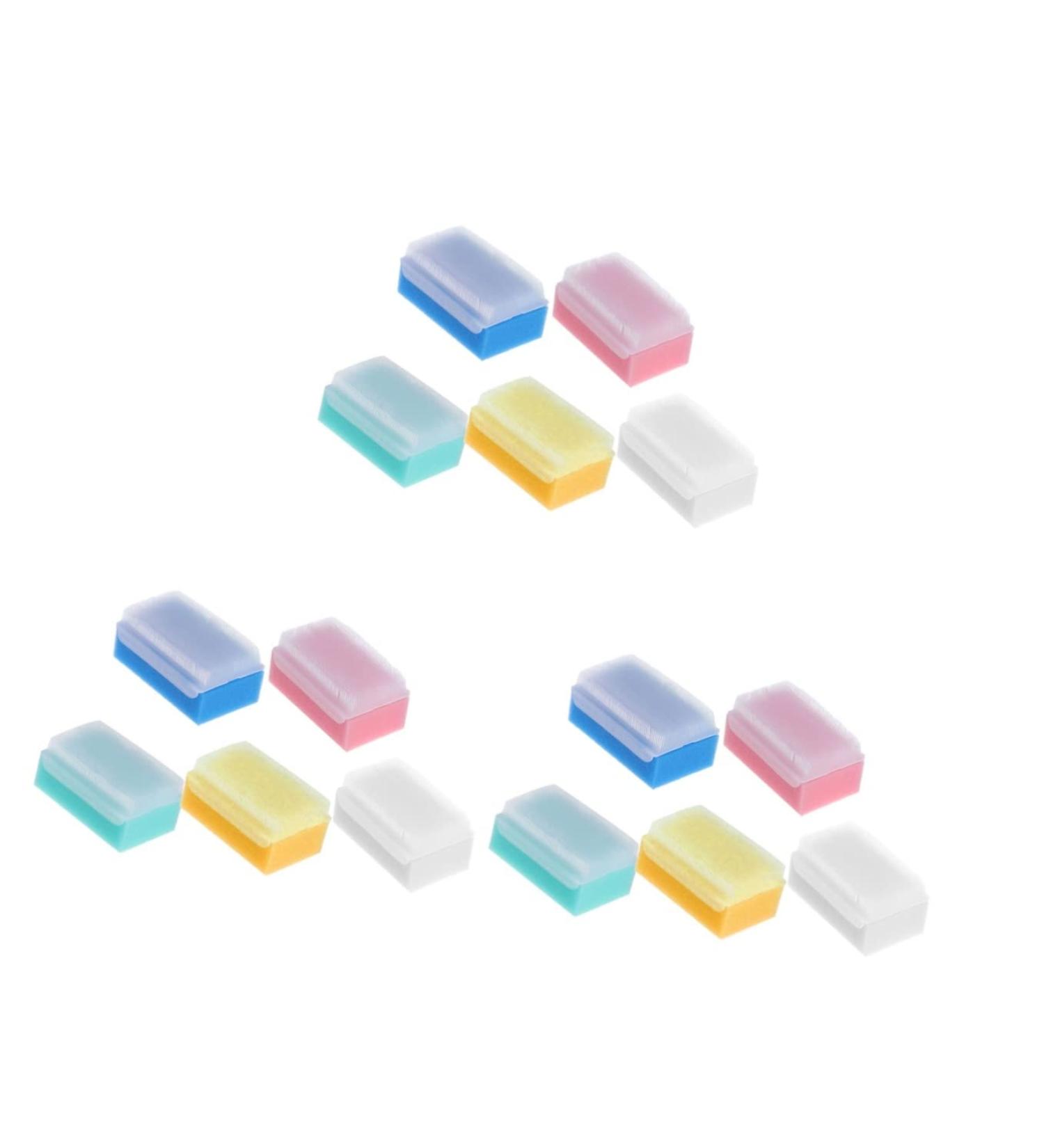 ADOCARN 15 Pcs Baby Brush Scrubber Massage Shower Set + Sponge Scrubber - Baby Bath Essentials - Buy Online on GoSupps.com