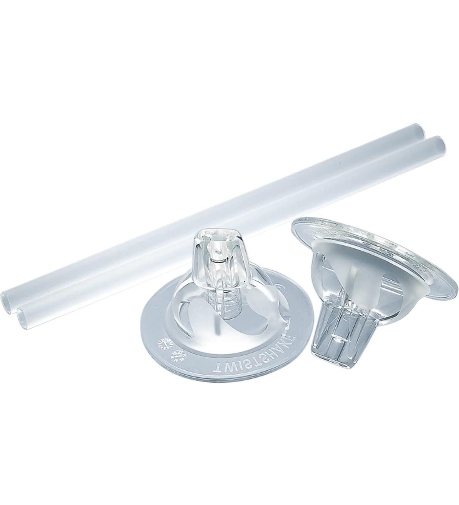 Twistshake Anti Colic Baby Straw Teat 6+ Month Transparent 2x Straw + 2 x Spout Teat 6+ Months