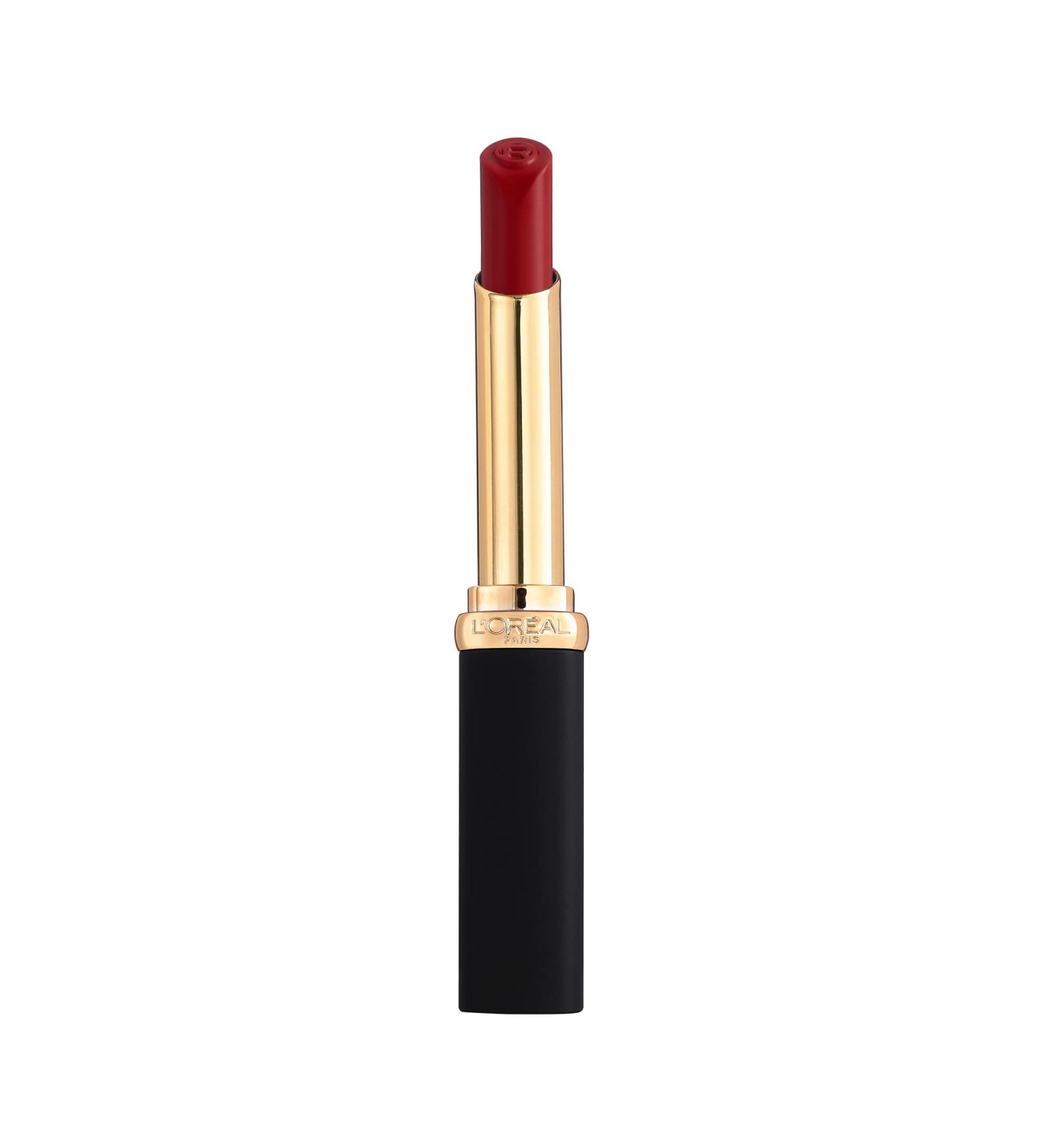 L'Oreal Paris Color Riche Intense Volume Matte Lipstick - Plum Dominant 480 | Hyaluronic Acid | 16h Long-Lasting Moisturizing Matte Powder Finish - Buy Online on GoSupps.com