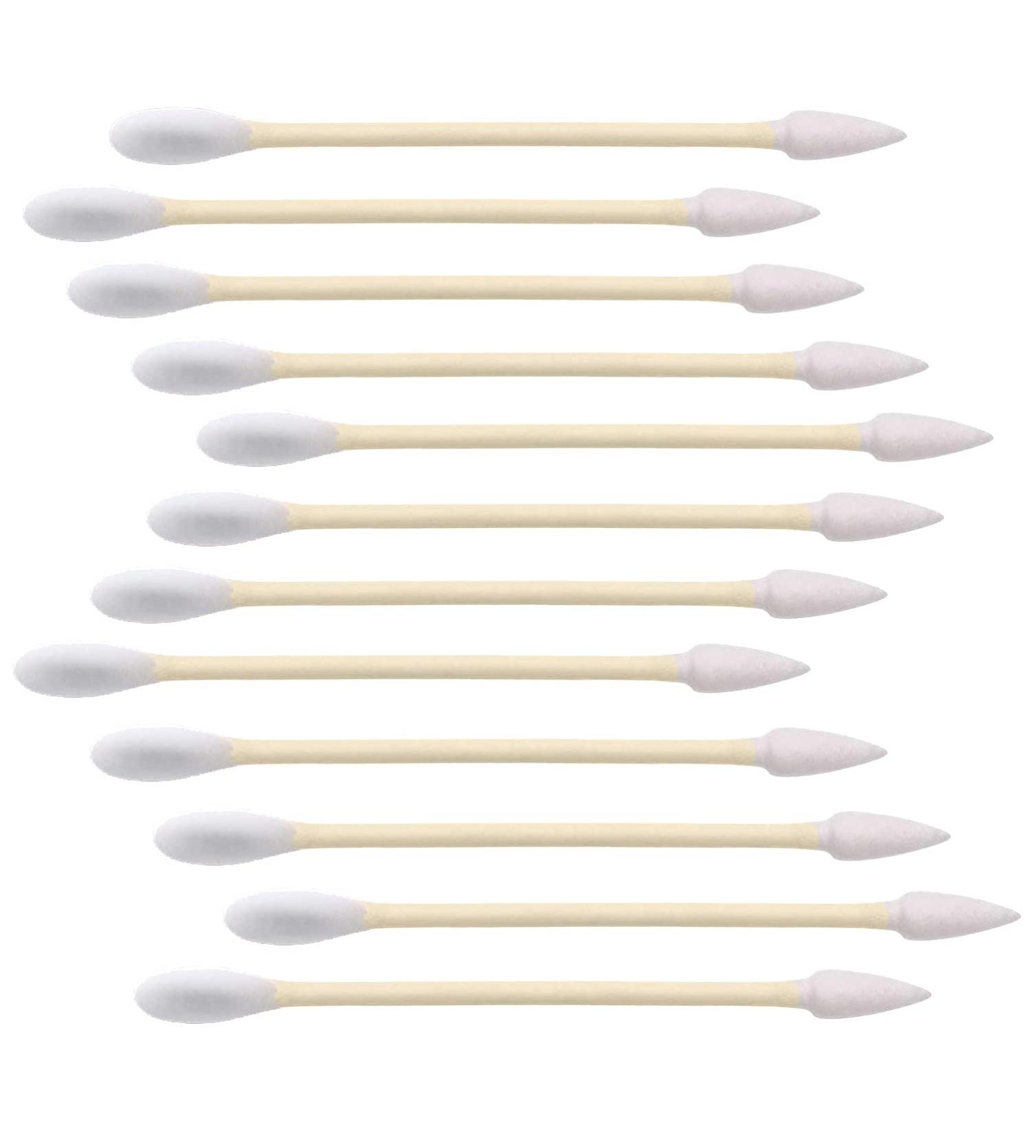 1000 Count Organic Bamboo Cotton Swabs | Biodegradable Wooden Buds for Ear | Plastic-Free Double Ear Sticks for Makeup & Cleaning | Pointy/Round Head | 1000 Pcs - Buy Online on GoSupps.com