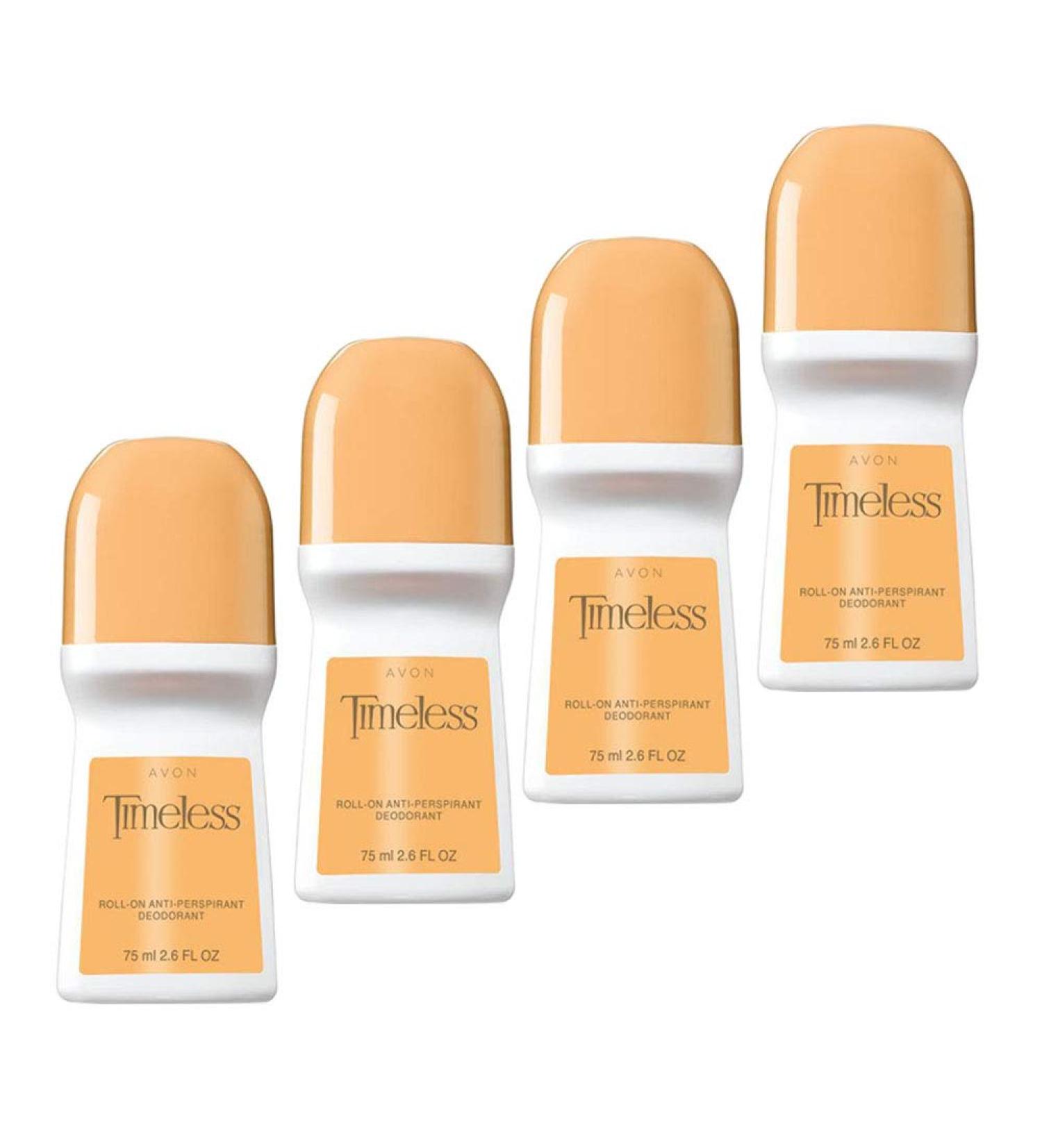 Avon Timeless Roll-on Deodorant 2.6 oz (4-Pack) - Long-lasting Protection - Buy Online on GoSupps.com