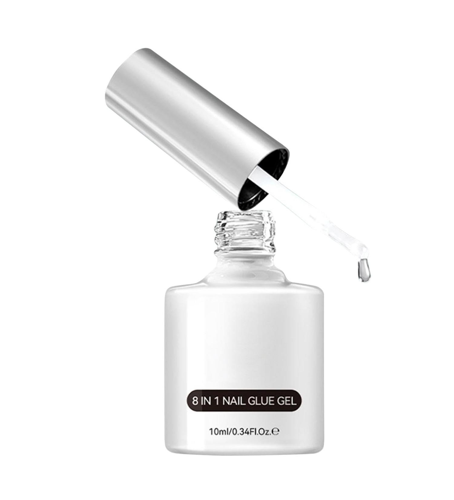 G n rique Gel Glue Clear Gel Adhesive Strong Gel Glue Durable Gel Adhesive Gel Glue for Artificial Nails | 8-in-1 Gel Nail Glue Long-Lasting Glue for Nail Extensions for Tips - Buy Online on GoSupps.com