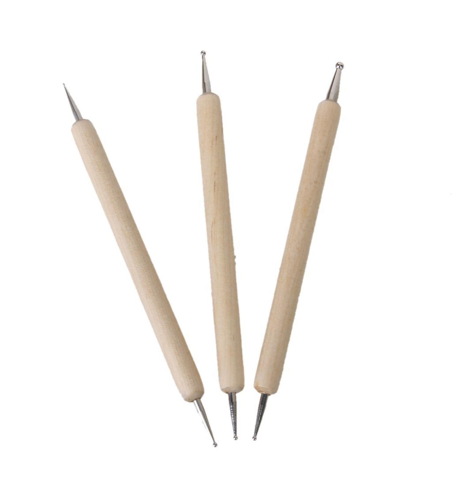 GROCKSTR 3 wooden Nail art point Drill pen - Buy Online on GoSupps.com