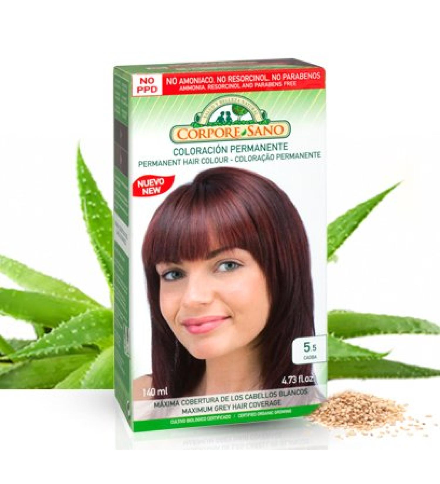 Permanent Hair Color (Does Not Contain: PPD. AMMONIA RESORCINOL PARABENS. ( 5.5 Mahogany)