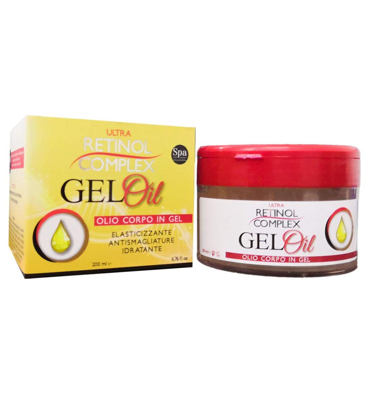 MILUET Body oil made of elastic gel with moisturizing ultralaretinol complex ideal for dry skin regenerates