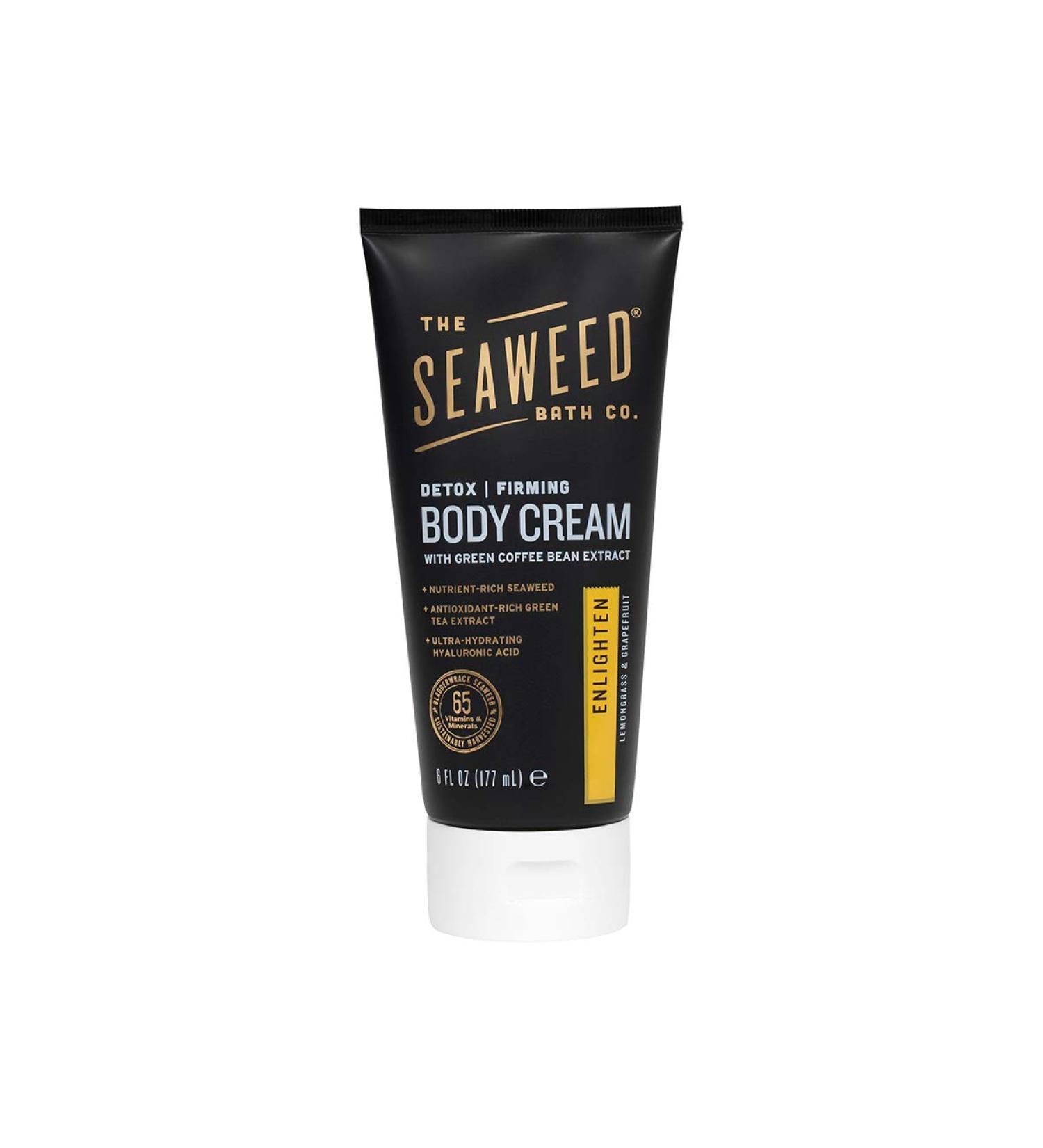 Shop The Seaweed Bath Co. Detox Body Cream - Enlighten Scent (Lemongrass) | Vegan & Paraben Free | 6 Fl Oz - Buy Online on GoSupps.com