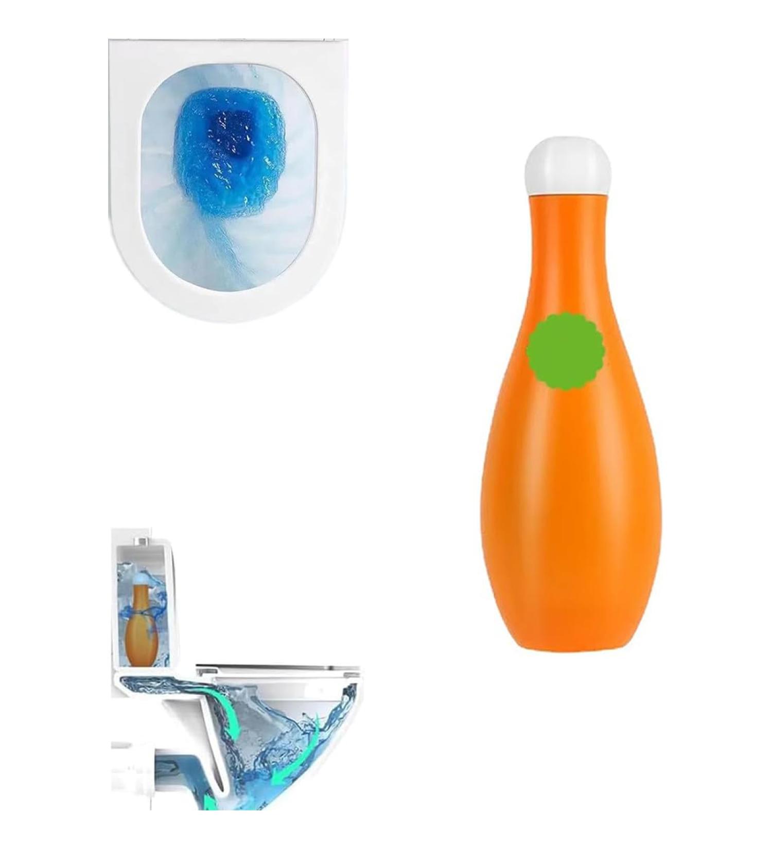 Bowling Blue Bubble Toilet Bowl Cleaner Automatic Long-Lasting Toilet Bowl Cleaner in Bottle Toilet freshener deodorization and descaling Toilet Cleaner for Cistern Prevents Limescale (1PCS) - Buy Online on GoSupps.com
