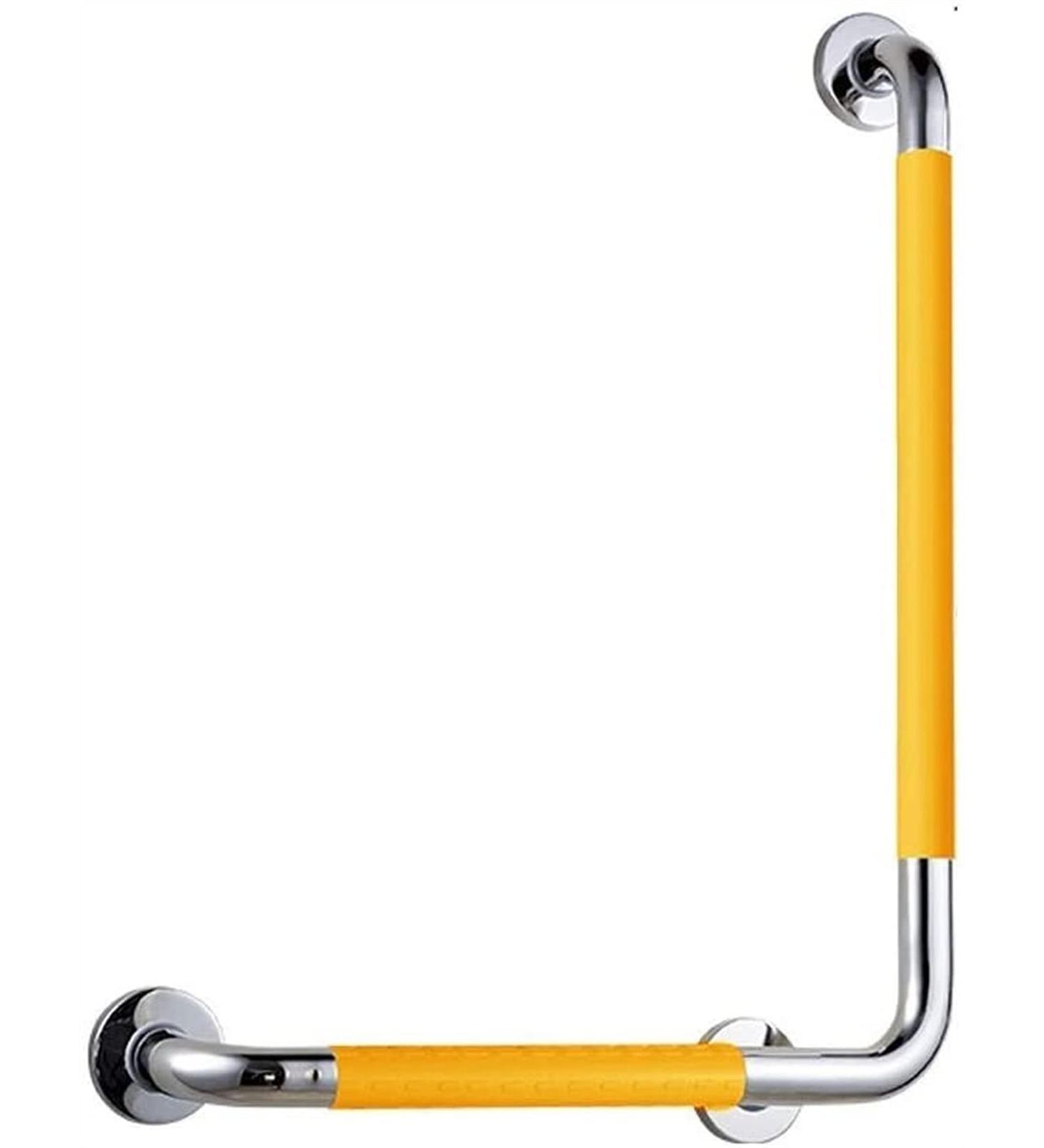 Grab Bars for Bathtubs and Showers Stainless Steel L Type Grab Rail Bathroom Handrail Safety Support Grab Bar with Anti-Slip Grip for Bath - Buy Online on GoSupps.com