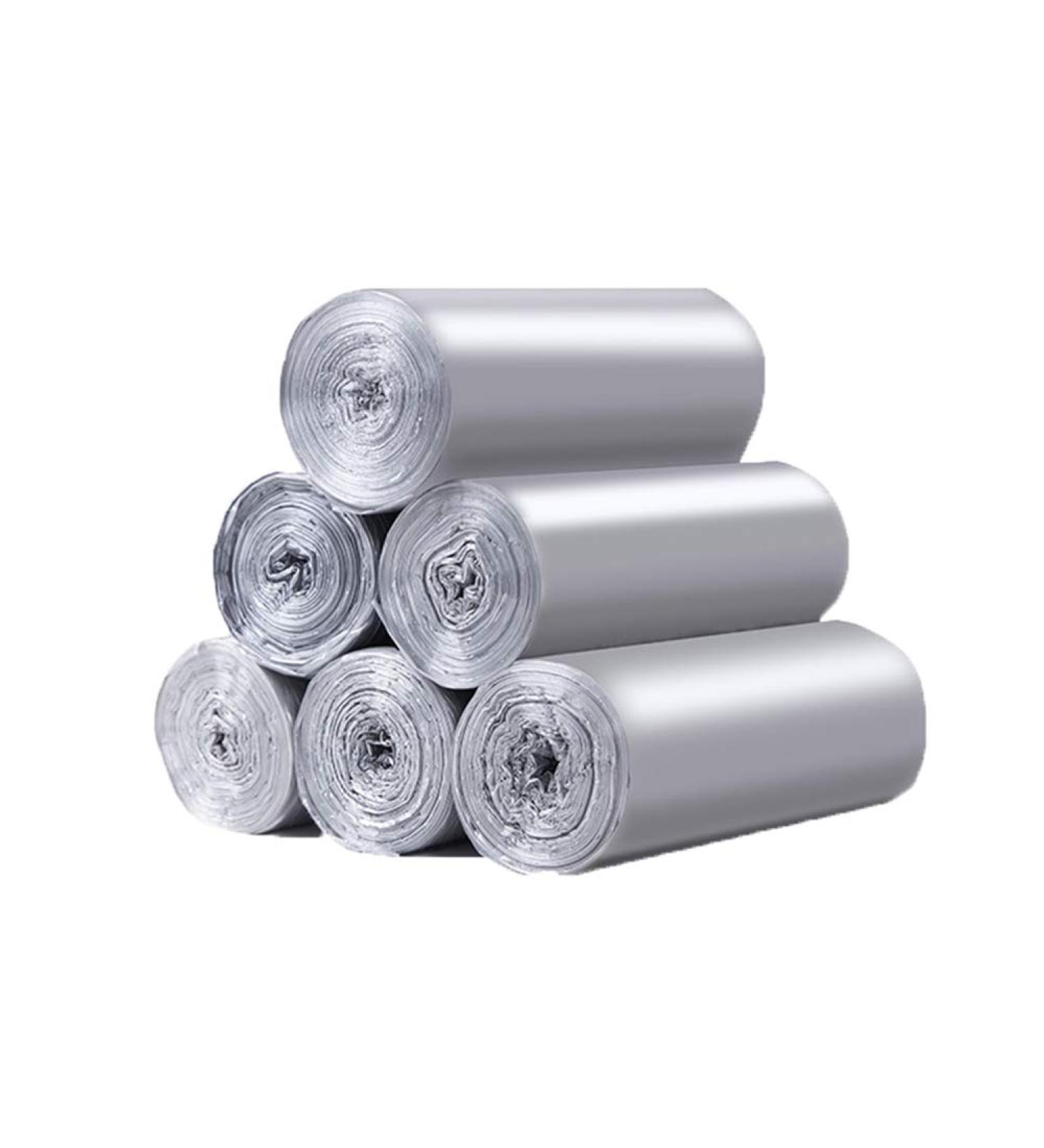 Small Bin Liners 5 Roll 100 Counts Trash Bags Garbage Bags for Kitchen Home Bedroom Office Gray 45x50cm - Buy Online on GoSupps.com
